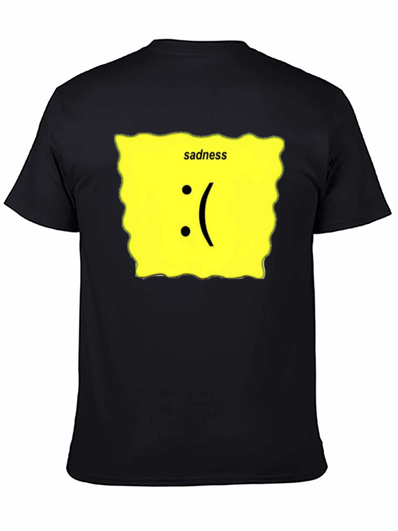 Sadness Graphic T-Shirt - Black