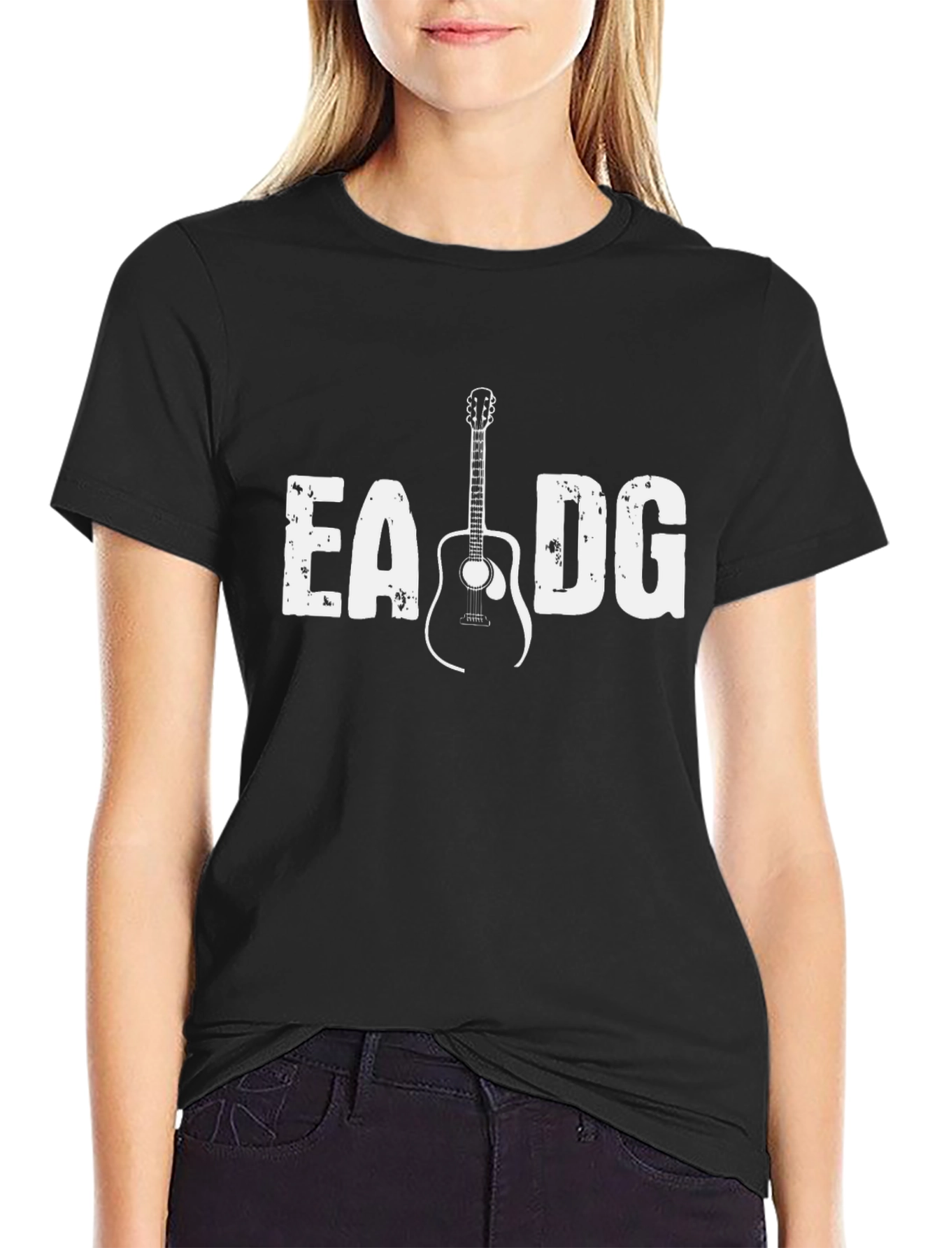 Guitar Tuning Black T-Shirt - Musician Apparel
