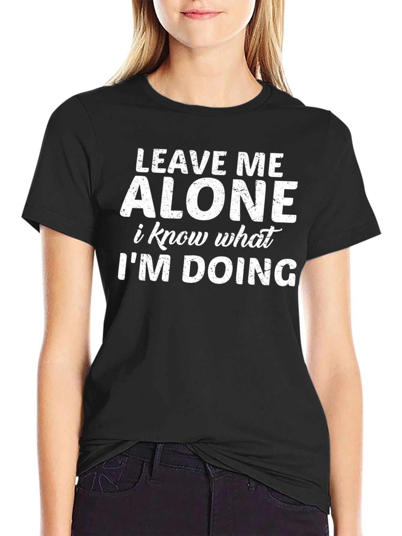Funny Leave Me Alone Graphic T-Shirt