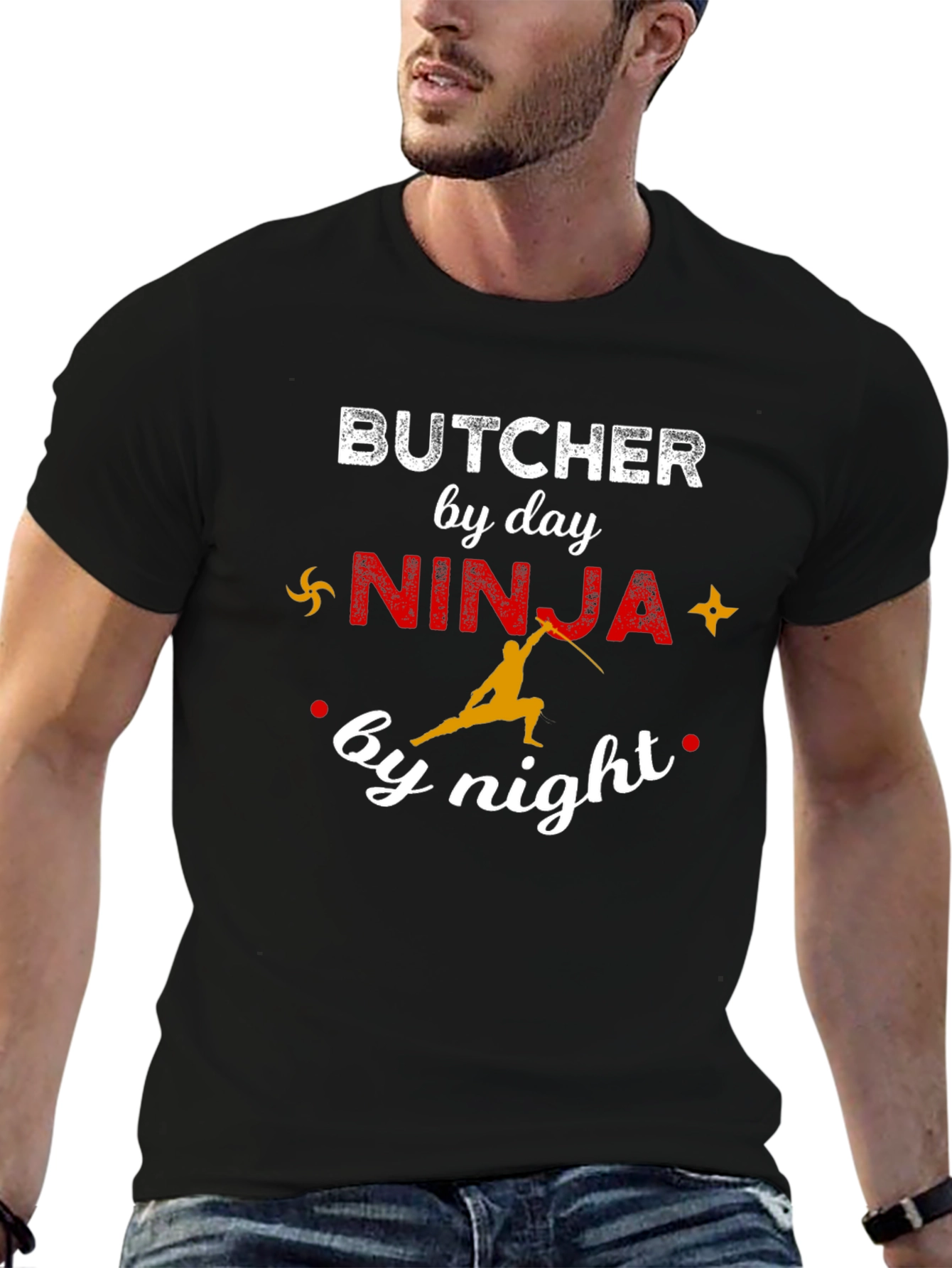 Butcher by Day Ninja by Night Graphic Tee