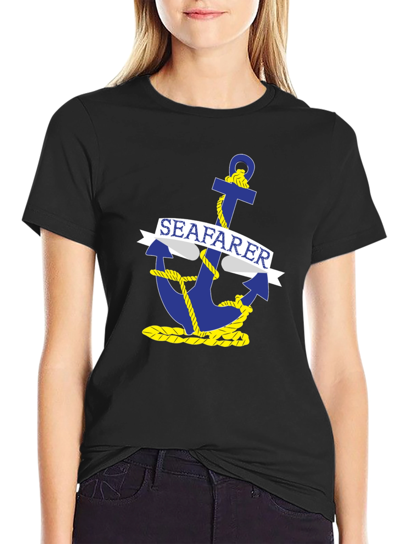 Seafarer Anchor Graphic T-Shirt - Maritime Nautical Tee