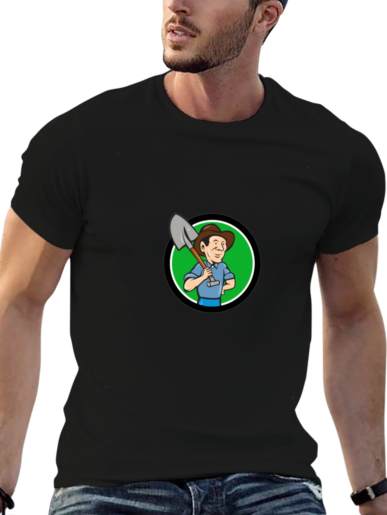 Farmer Cartoon Graphic Tee