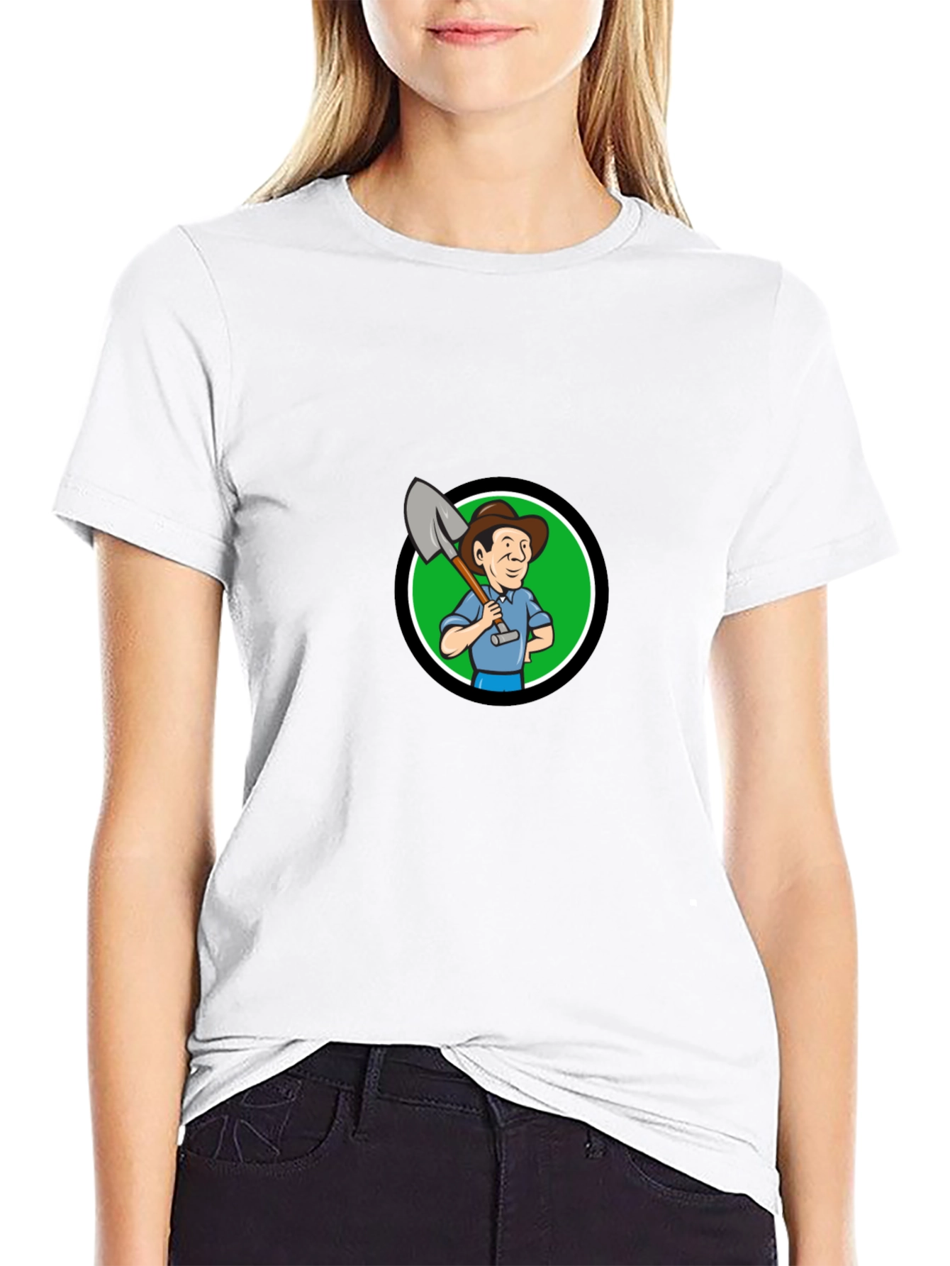 Farmer Cartoon Graphic Tee