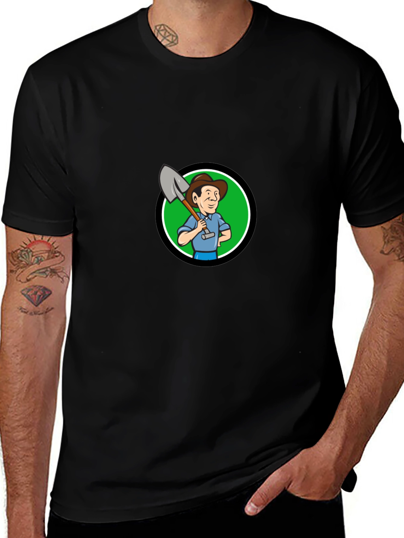 Farmer Cartoon Graphic Tee