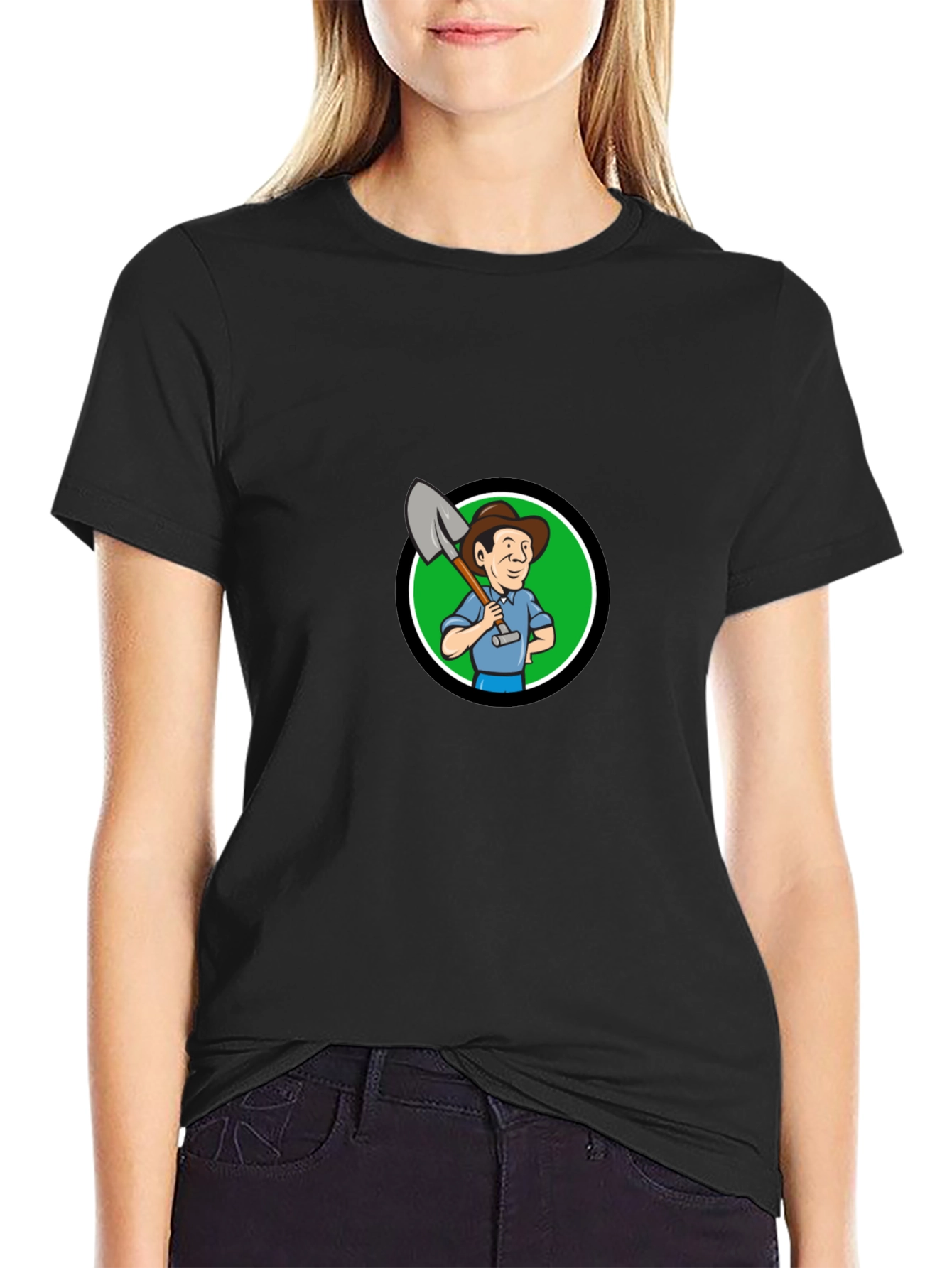 Farmer Cartoon Graphic Tee