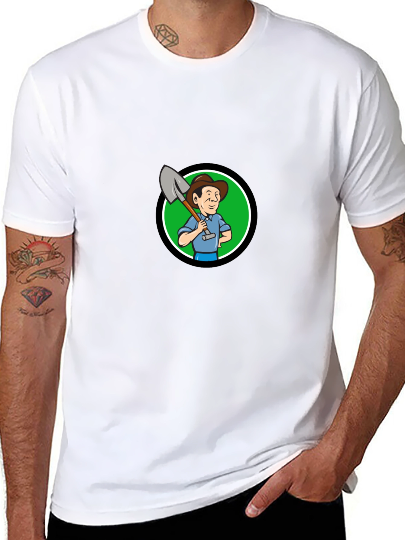 Farmer Cartoon Graphic Tee