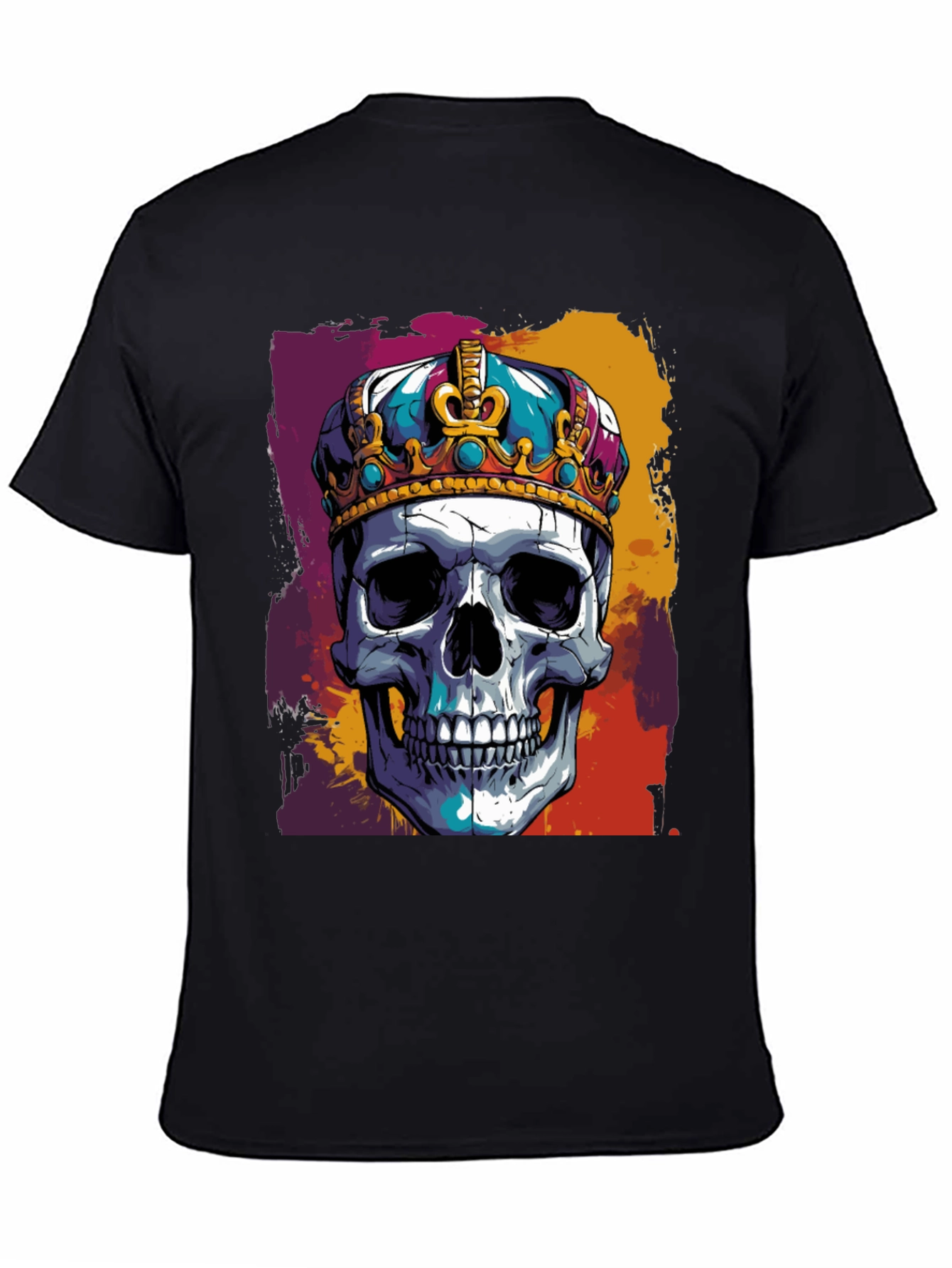 Skull King Graphic Tee - Bold Black T-Shirt