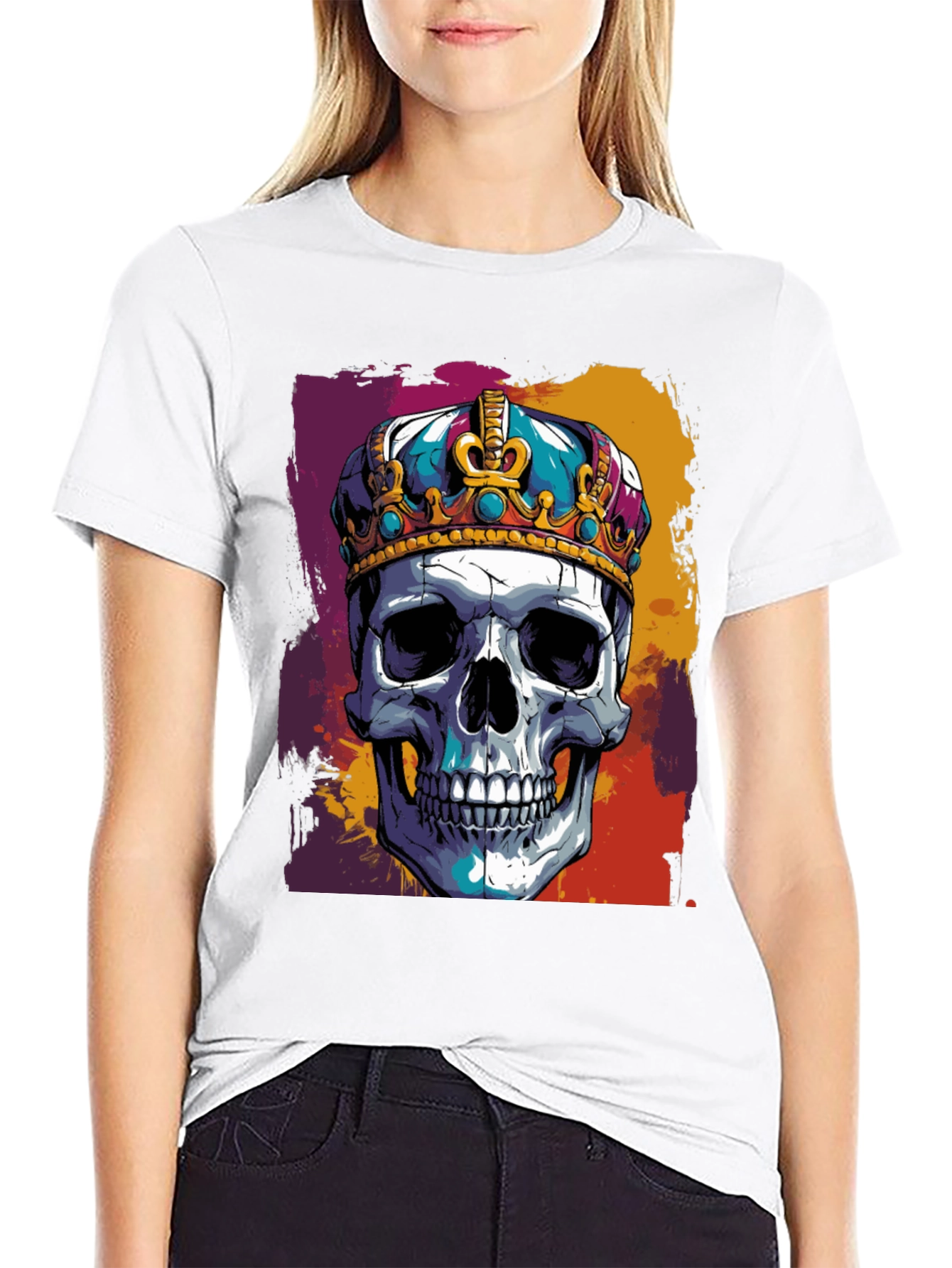 Skull King Graphic Tee - Bold Black T-Shirt