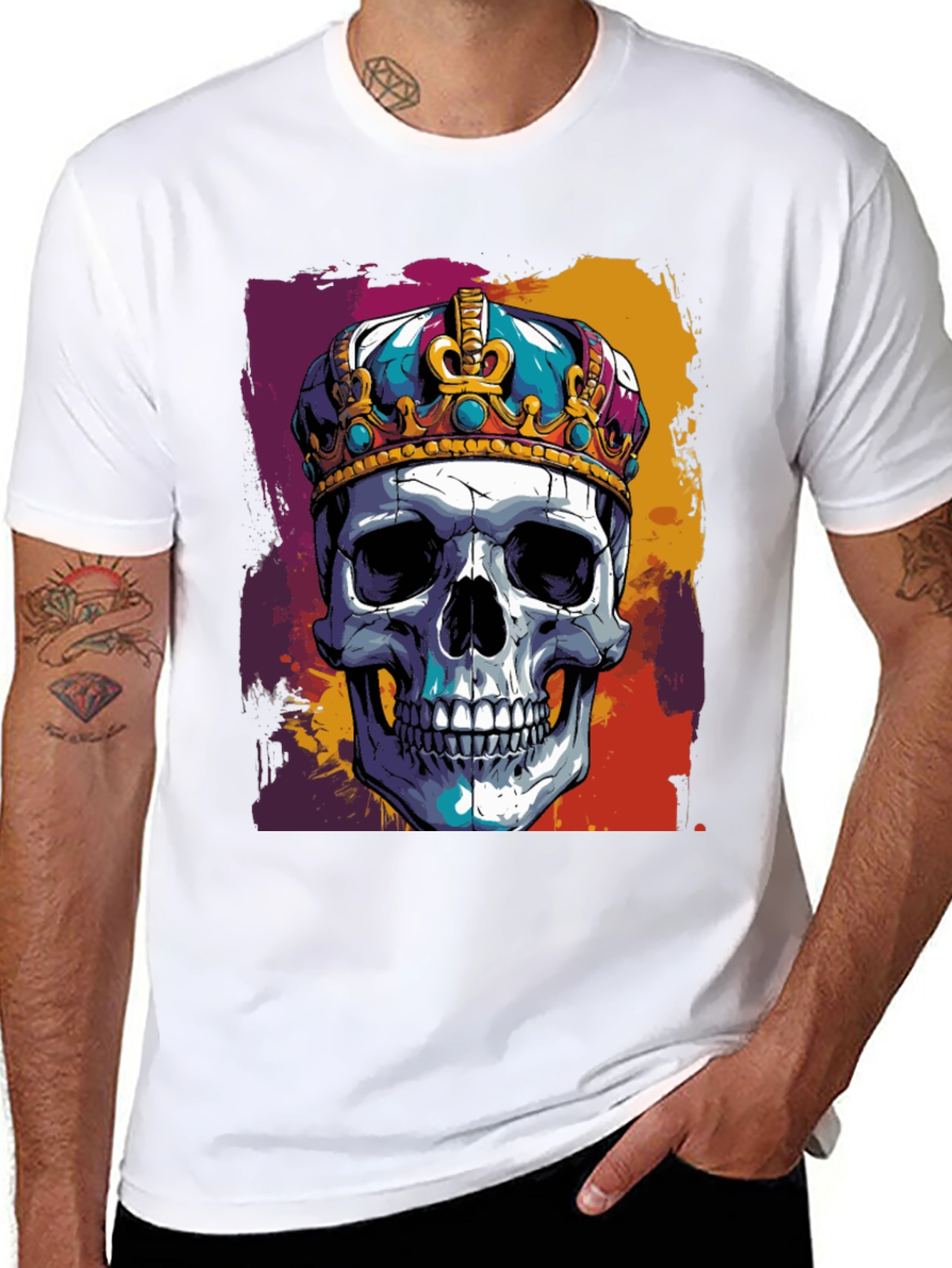 Skull King Graphic Tee - Bold Black T-Shirt