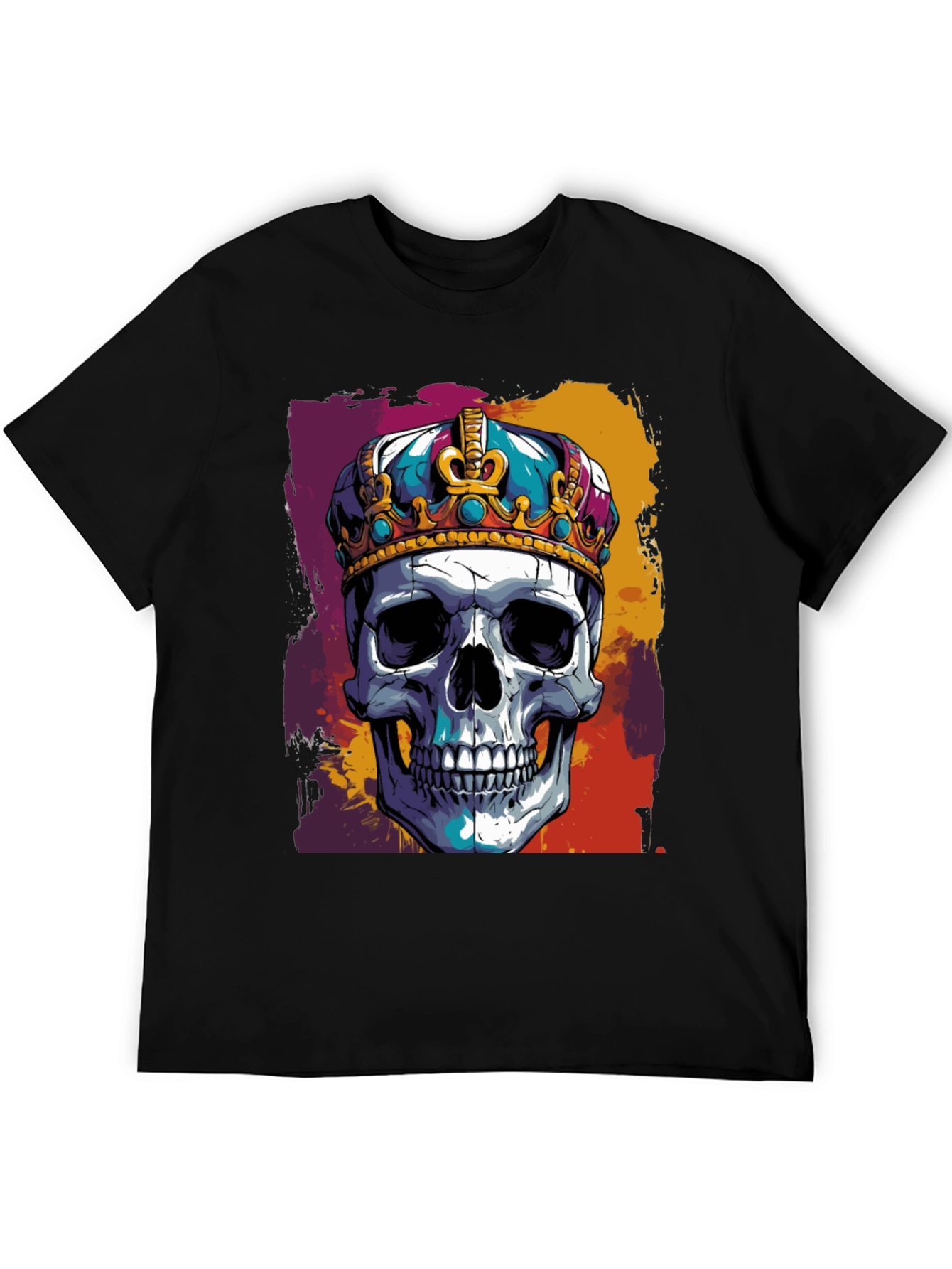 Skull King Graphic Tee - Bold Black T-Shirt