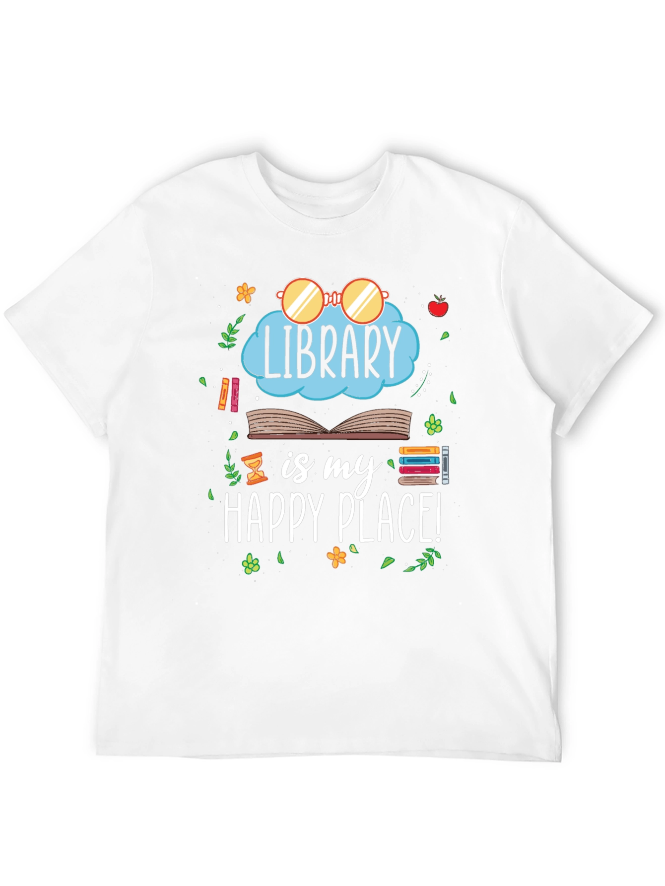 Library is My Happy Place T-Shirt