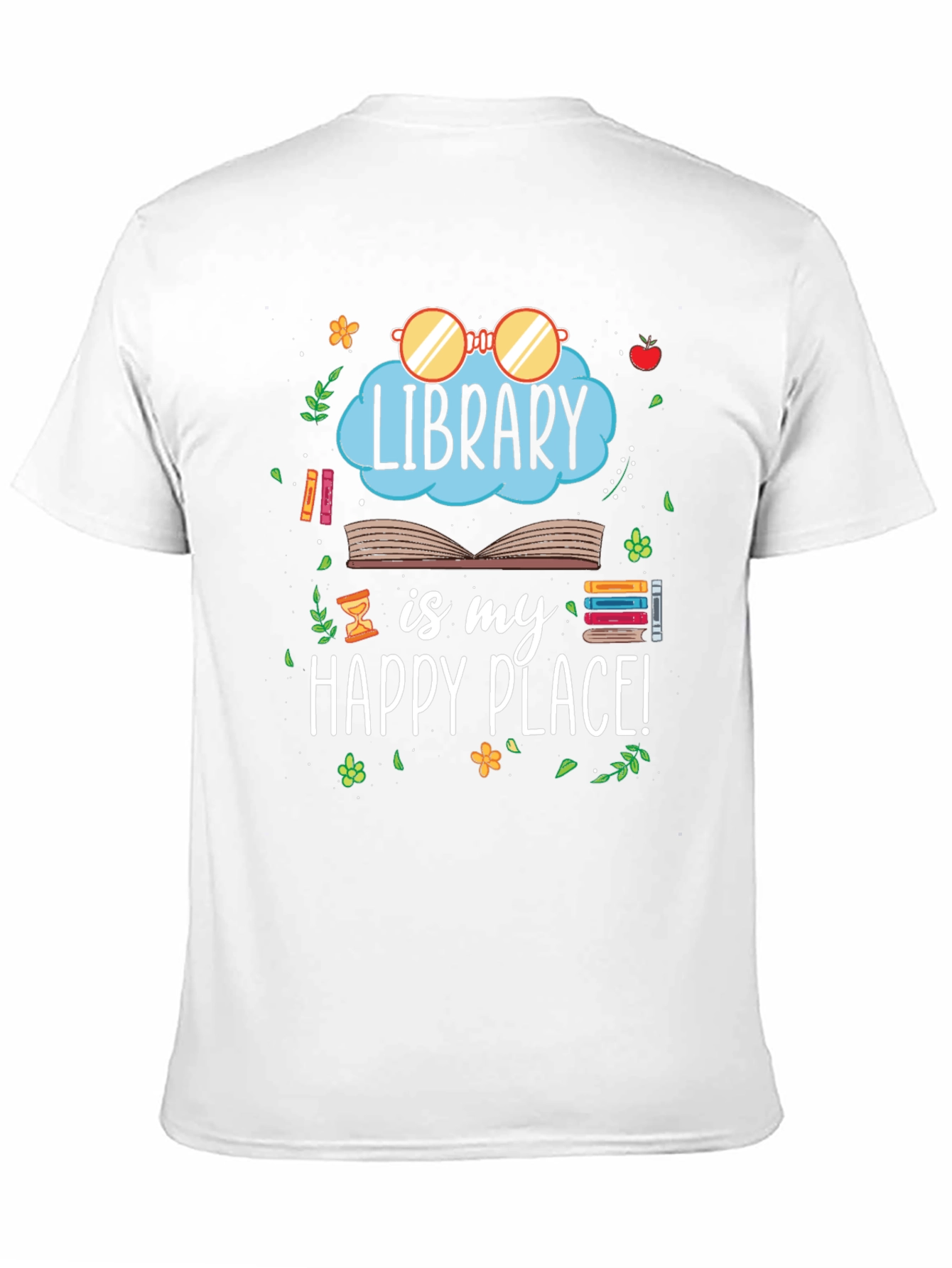 Library is My Happy Place T-Shirt