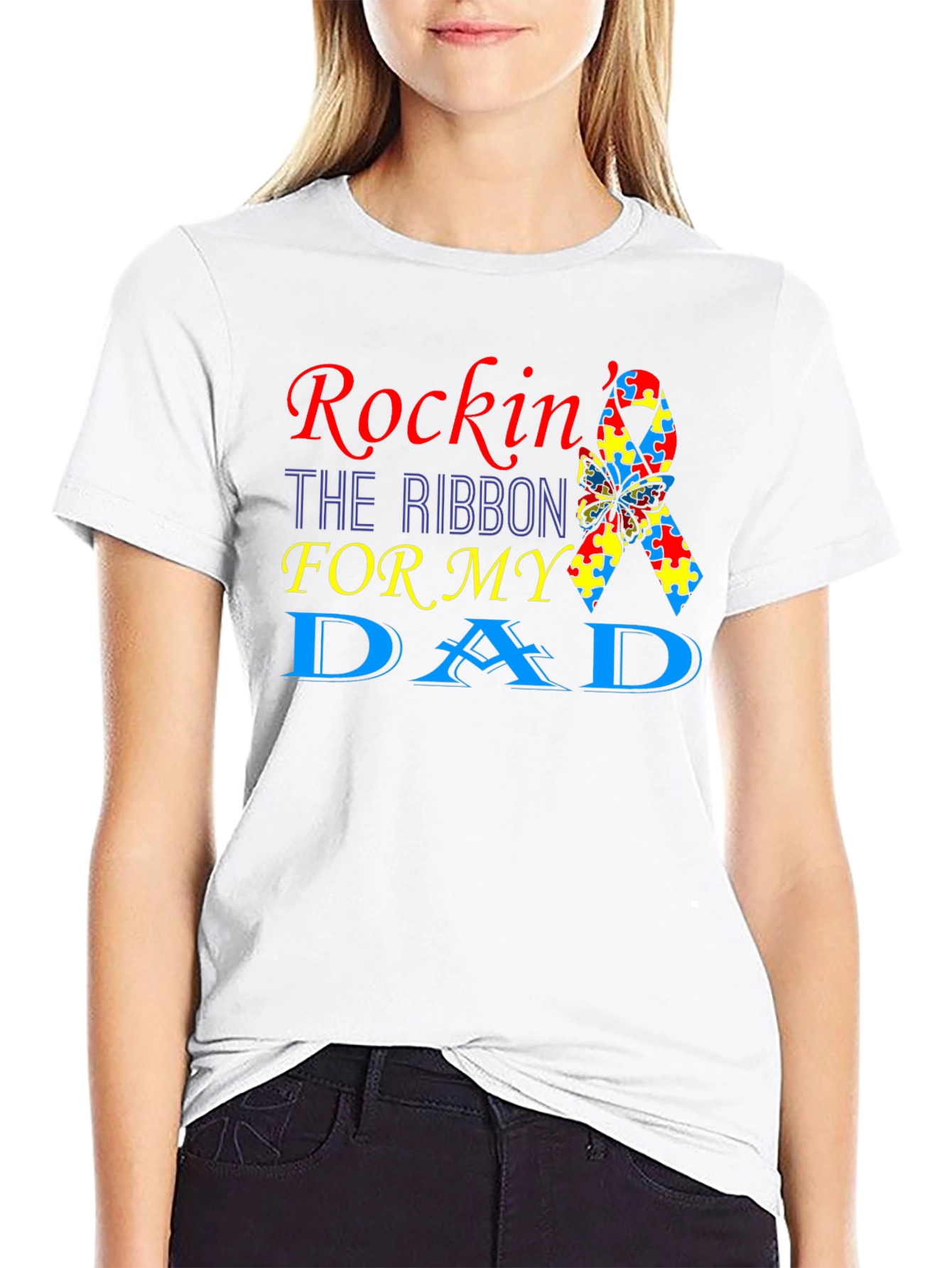 Rockin the Ribbon Autism Awareness T-Shirt