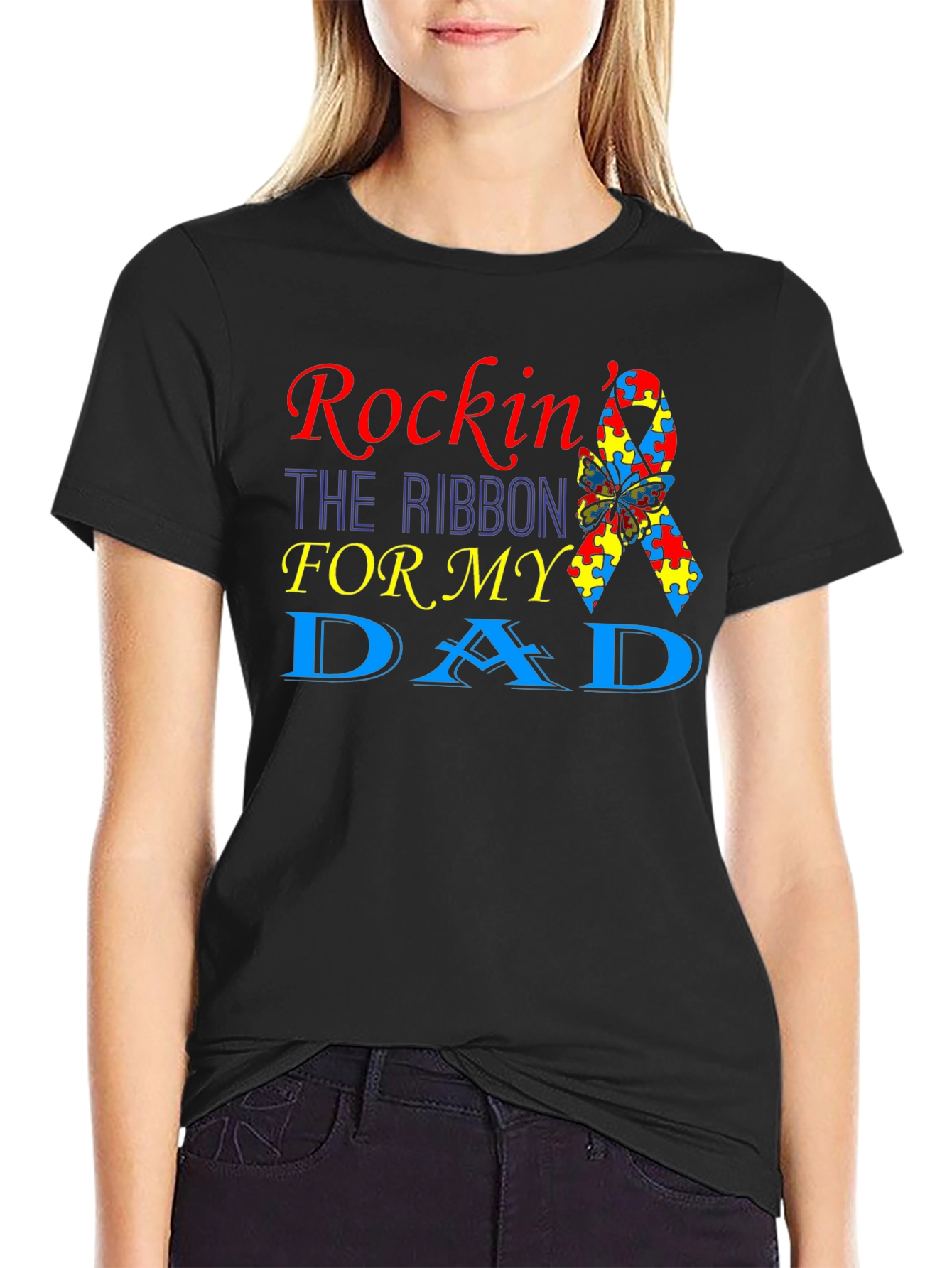 Rockin the Ribbon Autism Awareness T-Shirt