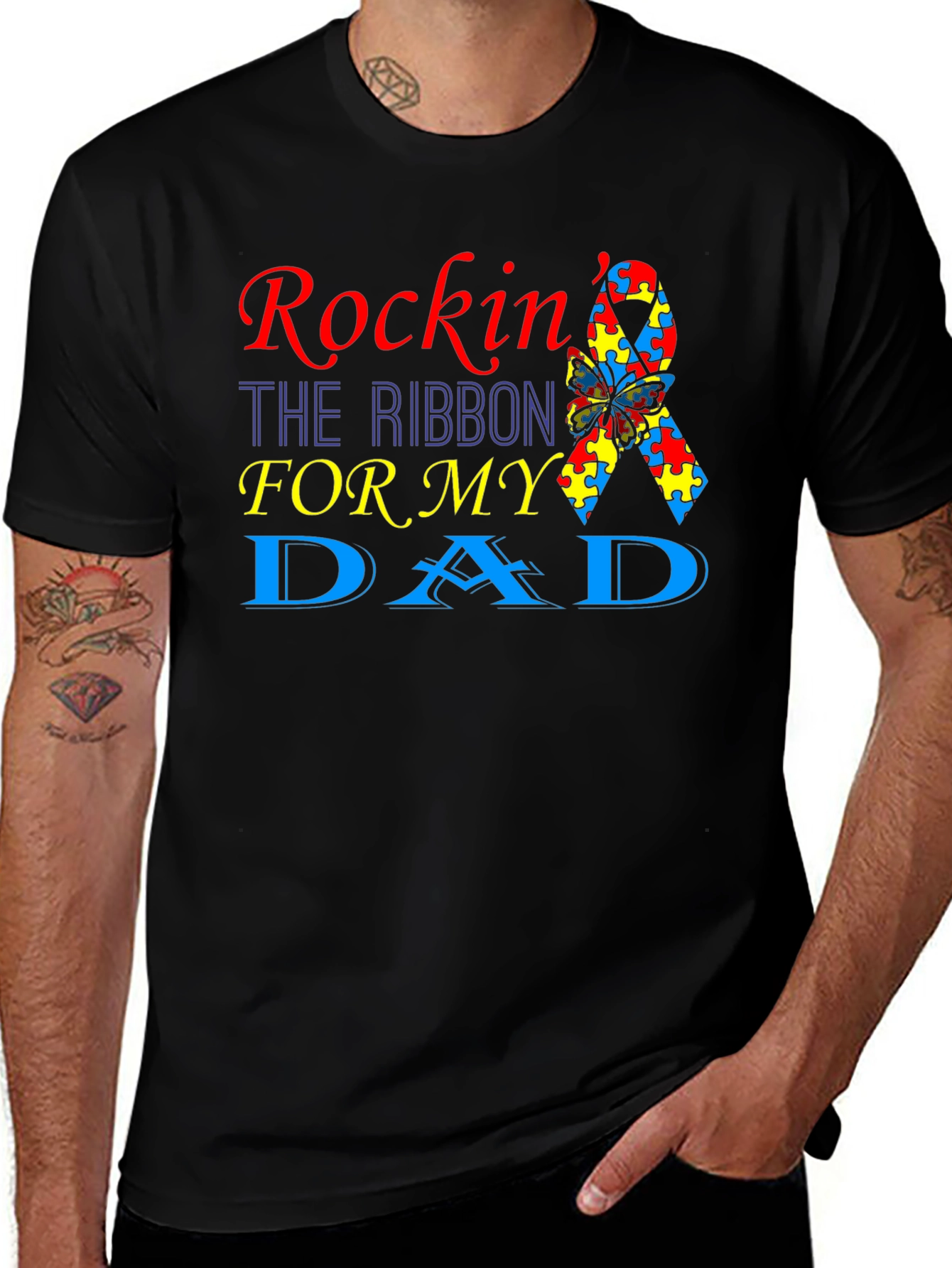 Rockin the Ribbon Autism Awareness T-Shirt