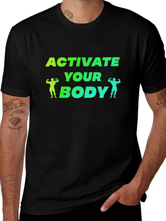 Activate Your Body Black T-Shirt