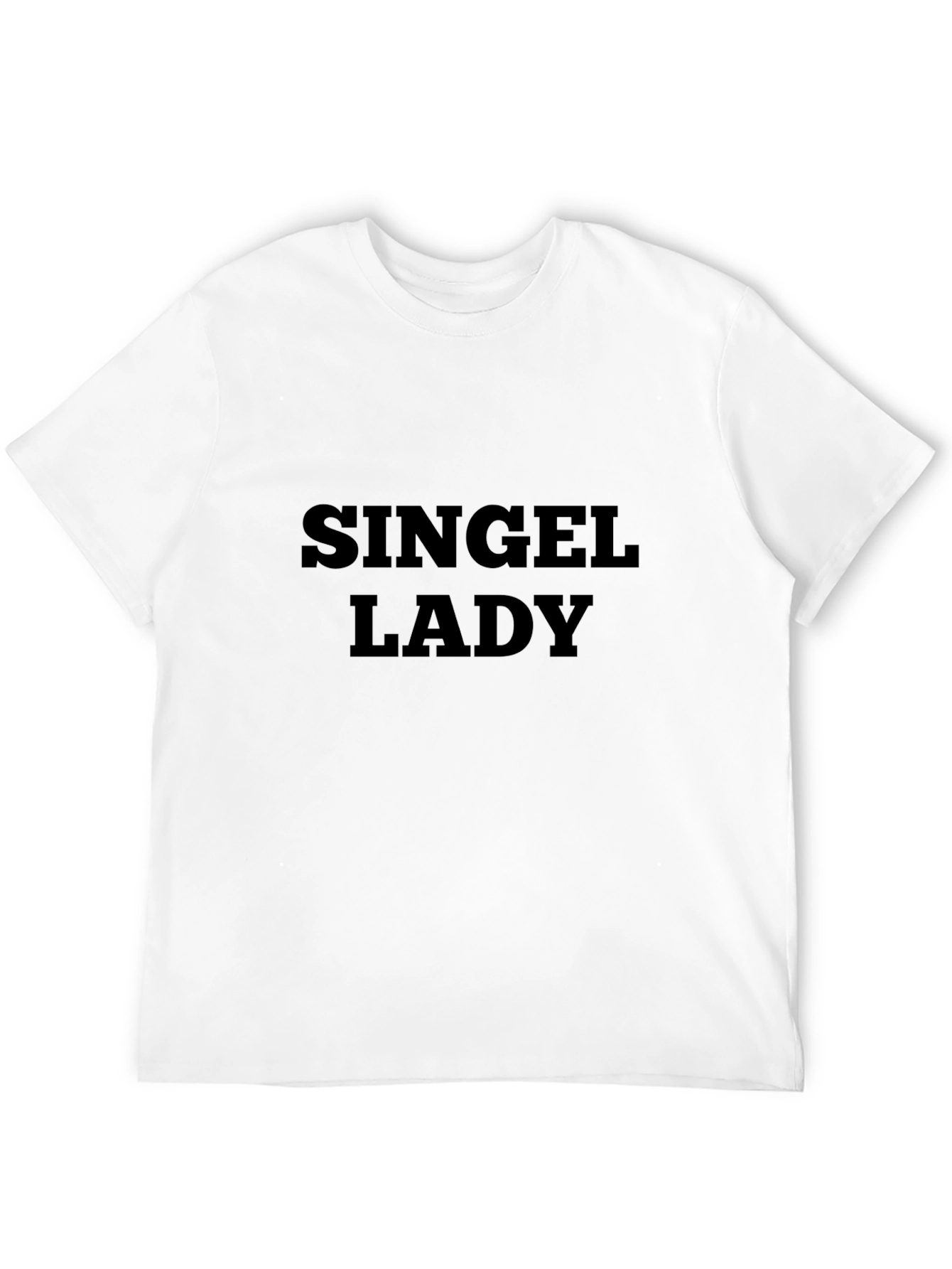 Single Lady Tee - Classic Black Crew Neck