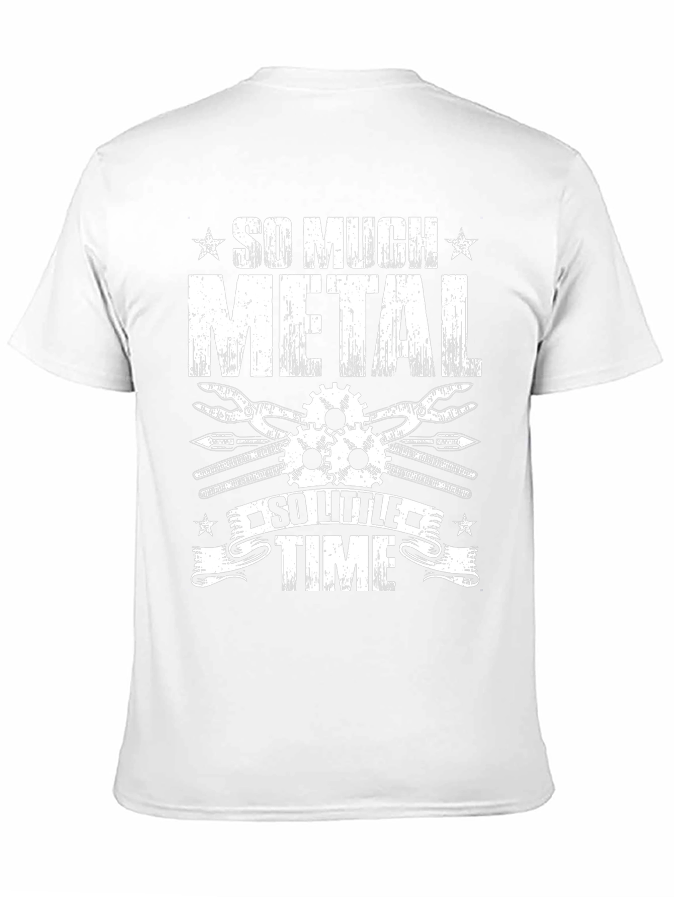 So Much Metal So Little Time Black Graphic T-Shirt