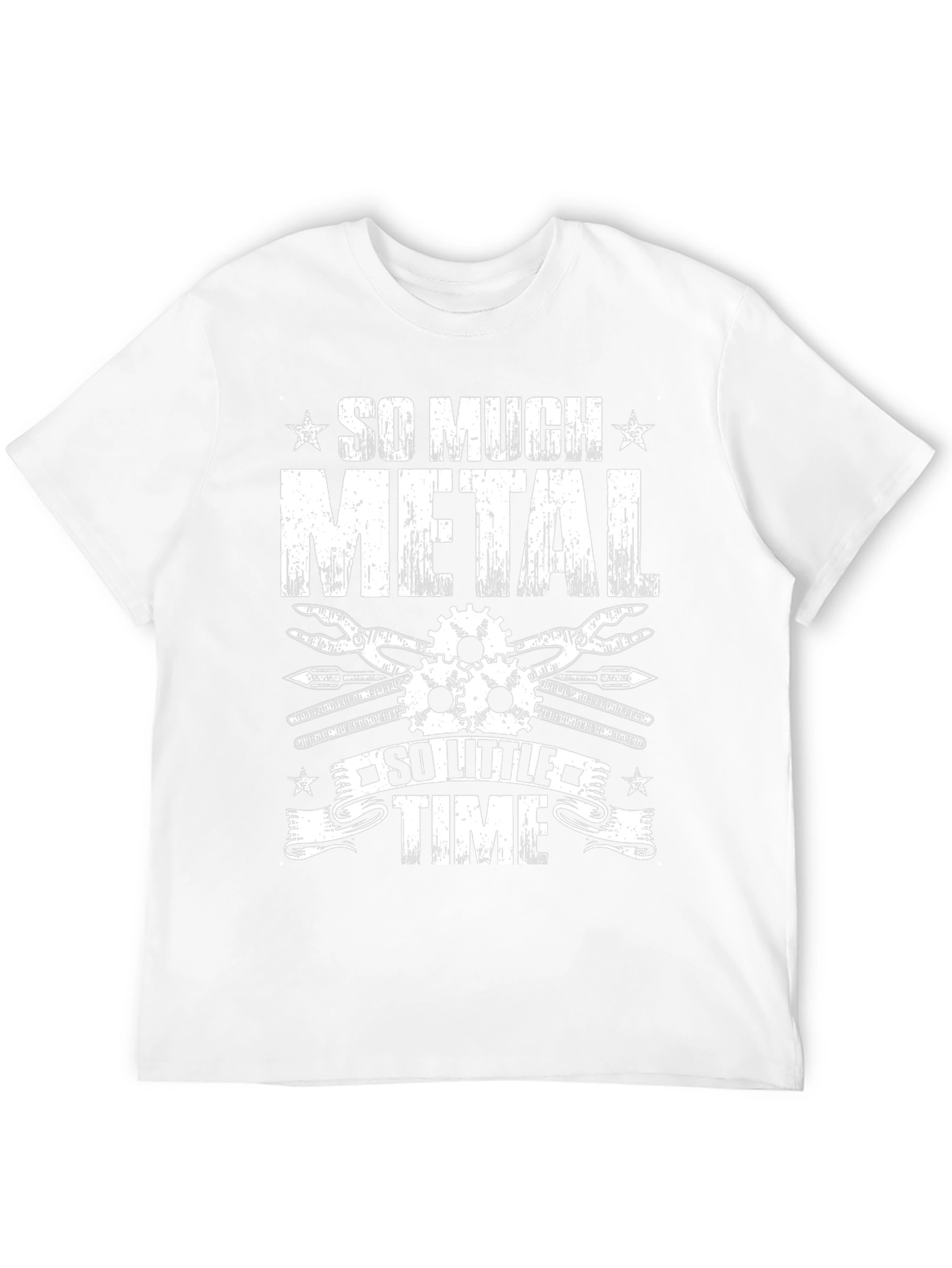 So Much Metal So Little Time Black Graphic T-Shirt