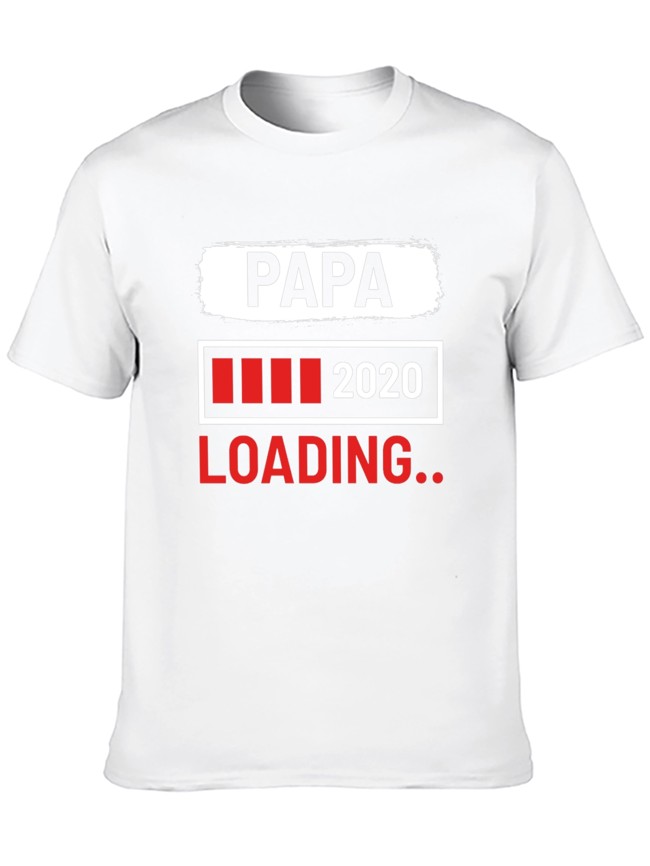 Papa Loading 2020 Black Graphic T-Shirt