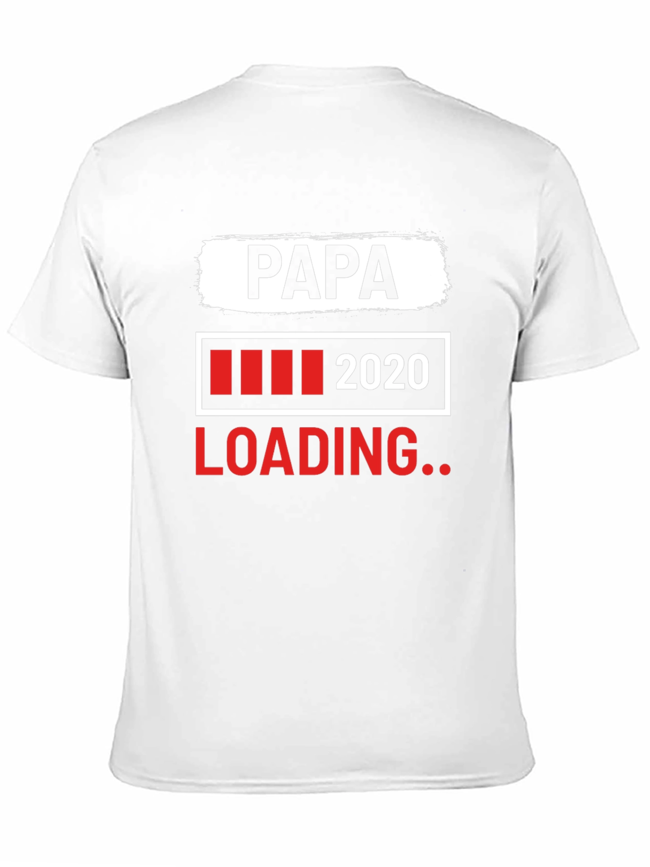 Papa Loading 2020 Black Graphic T-Shirt