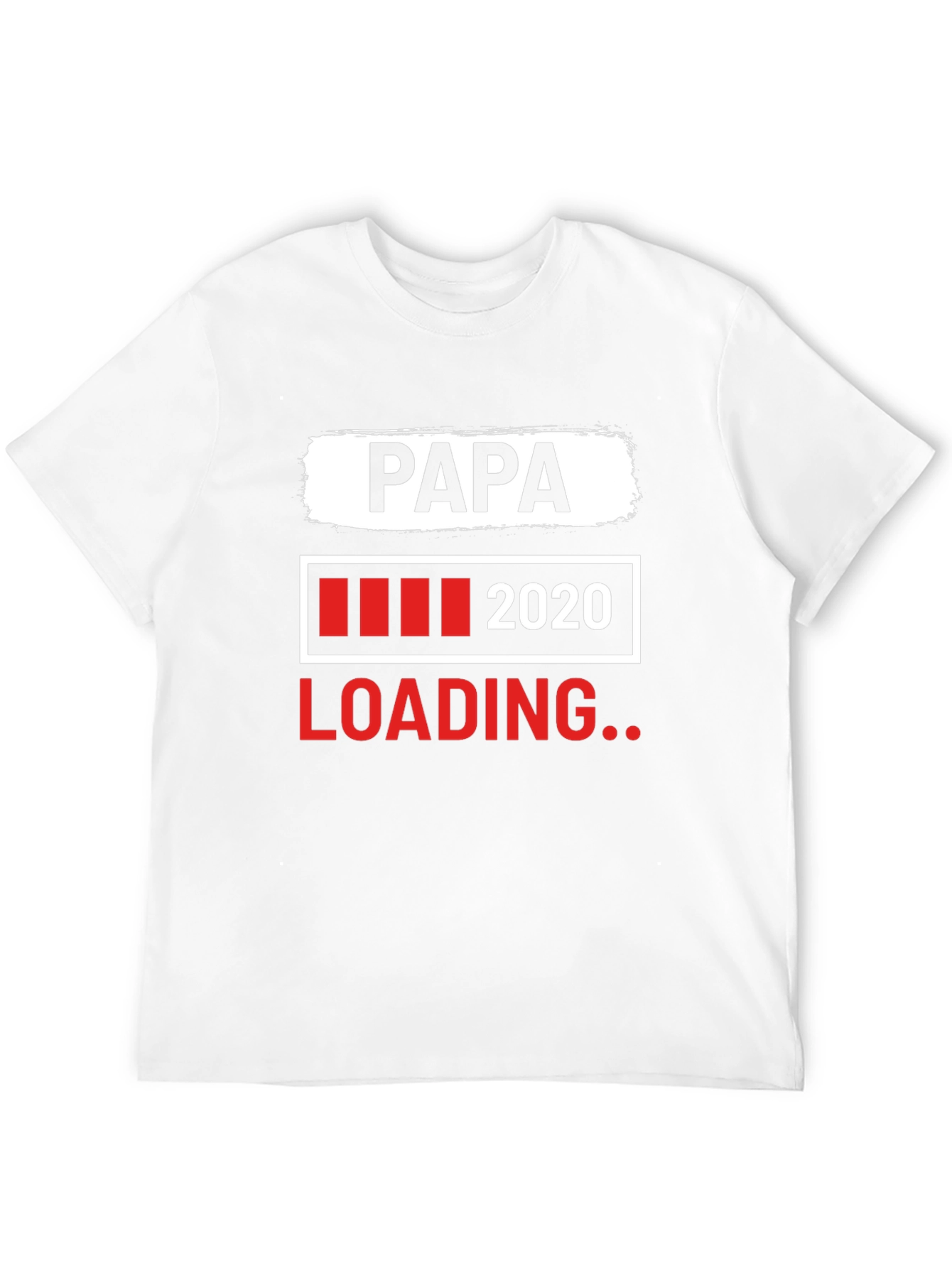 Papa Loading 2020 Black Graphic T-Shirt