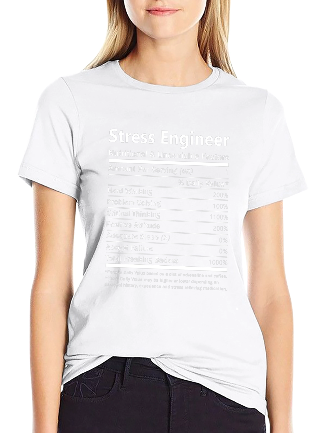 Stress Engineer Nutritional Facts T-Shirt