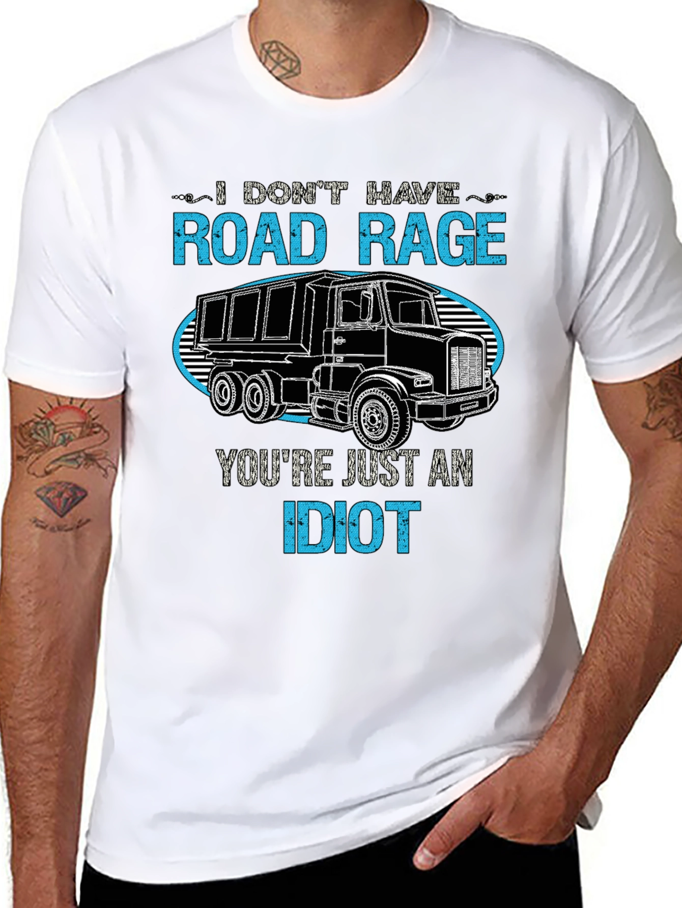 Road Rage Trucker T-Shirt - Funny Sarcastic Tee