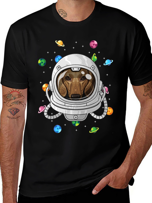 Dachshund Astronaut T-Shirt - Space Dog Tee