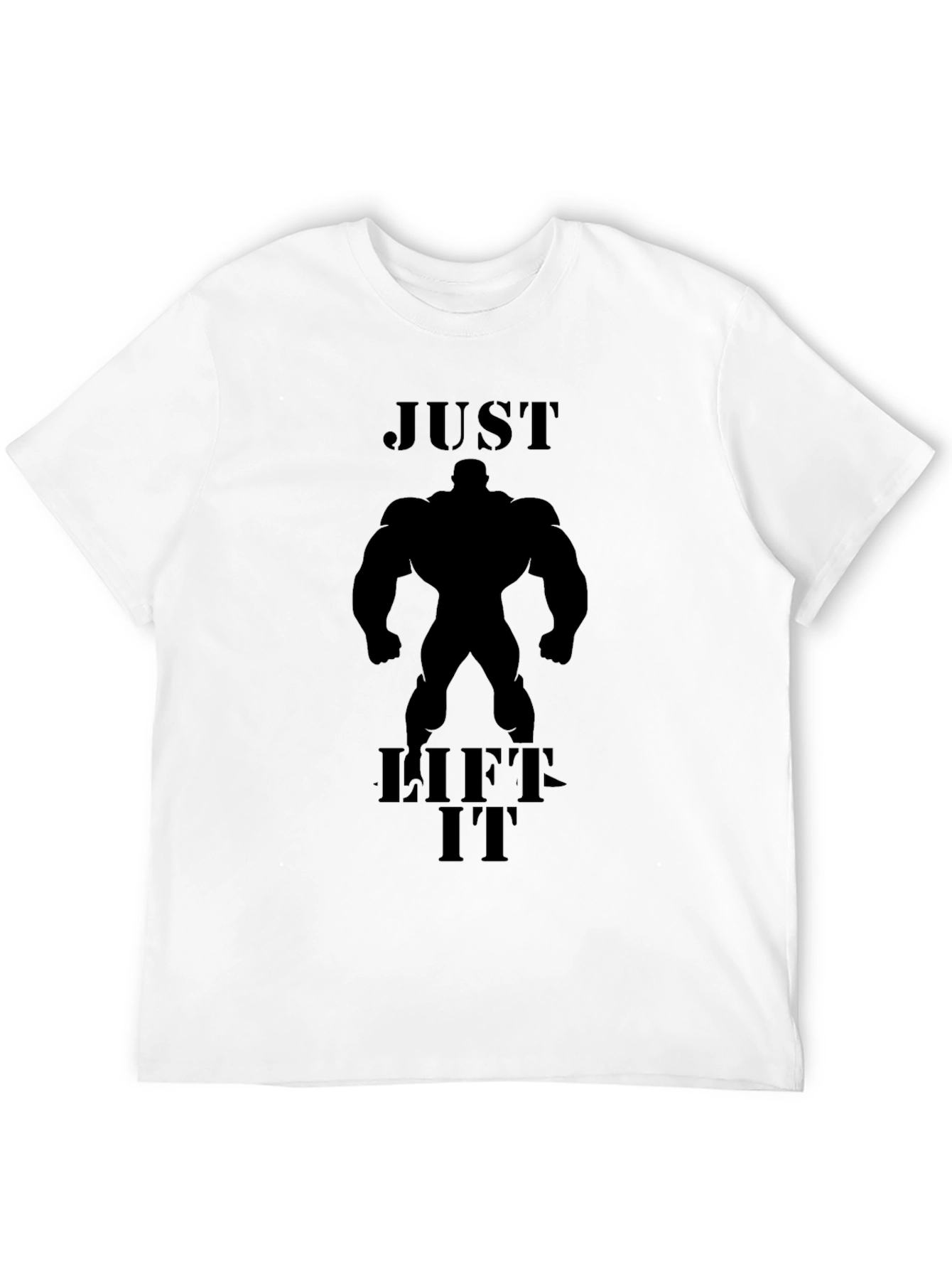 Just Lift It Graphic Tee - Black Bodybuilding Shirt