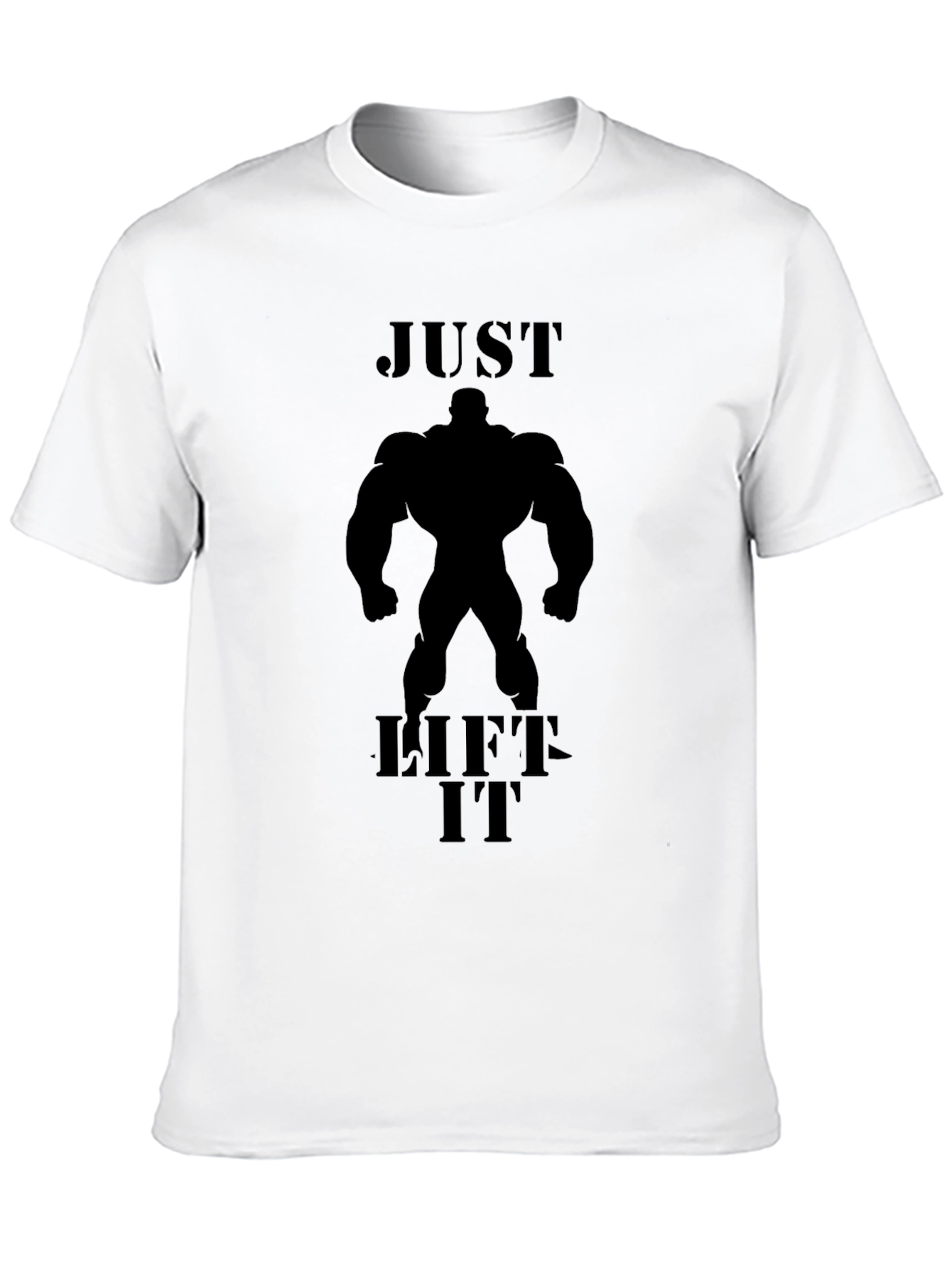 Just Lift It Graphic Tee - Black Bodybuilding Shirt