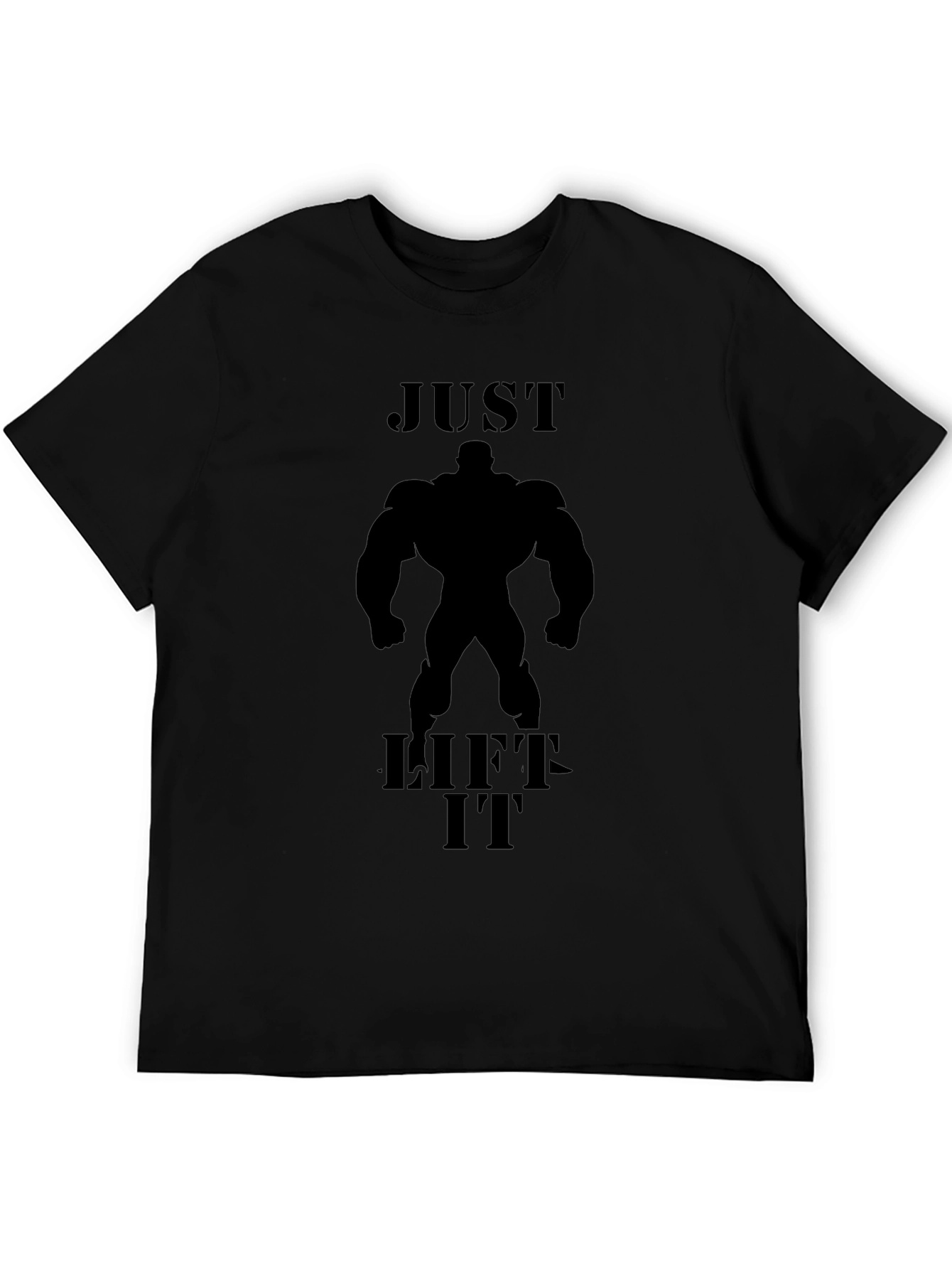 Just Lift It Graphic Tee - Black Bodybuilding Shirt