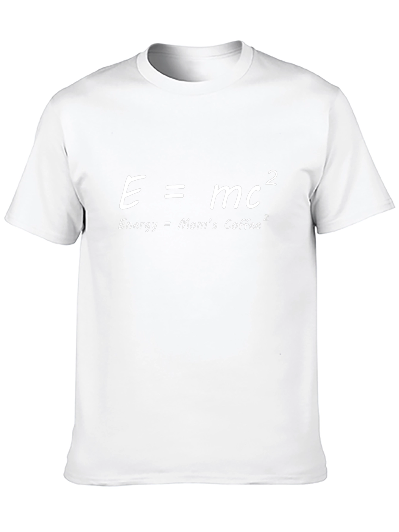 E=MC2 Moms Coffee Tee - Funny Science T-Shirt