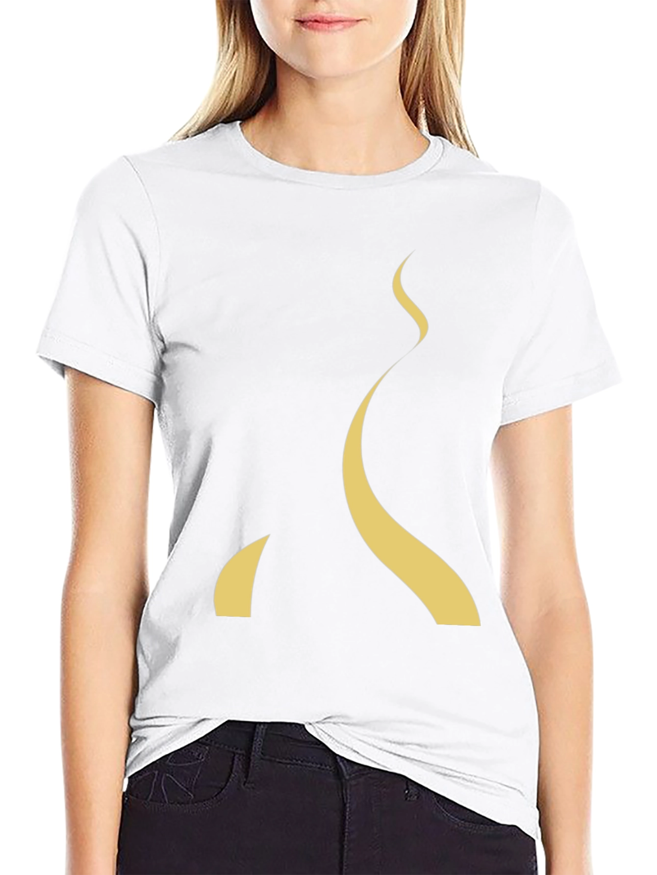 Modern Abstract Curve T-Shirt
