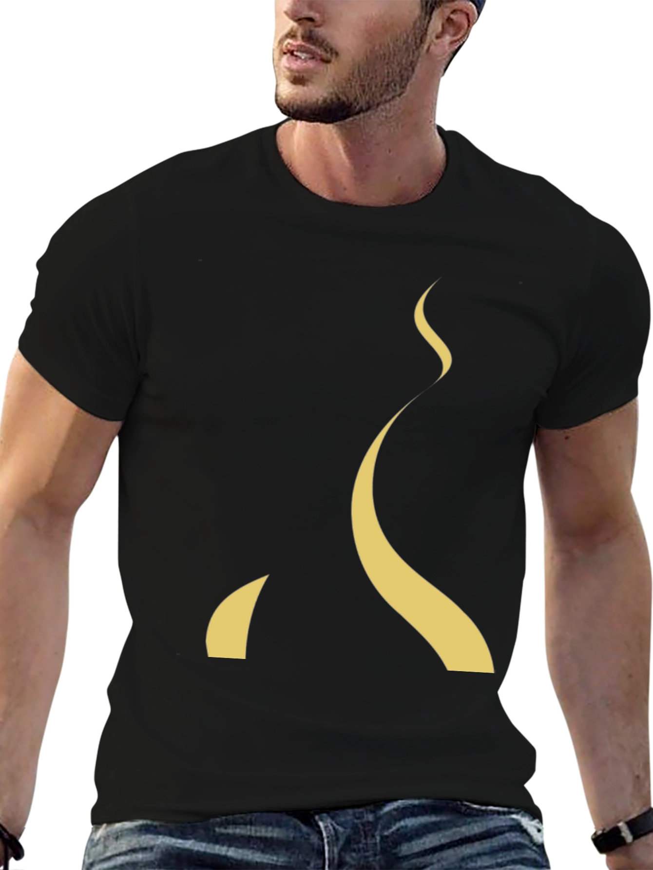 Modern Abstract Curve T-Shirt