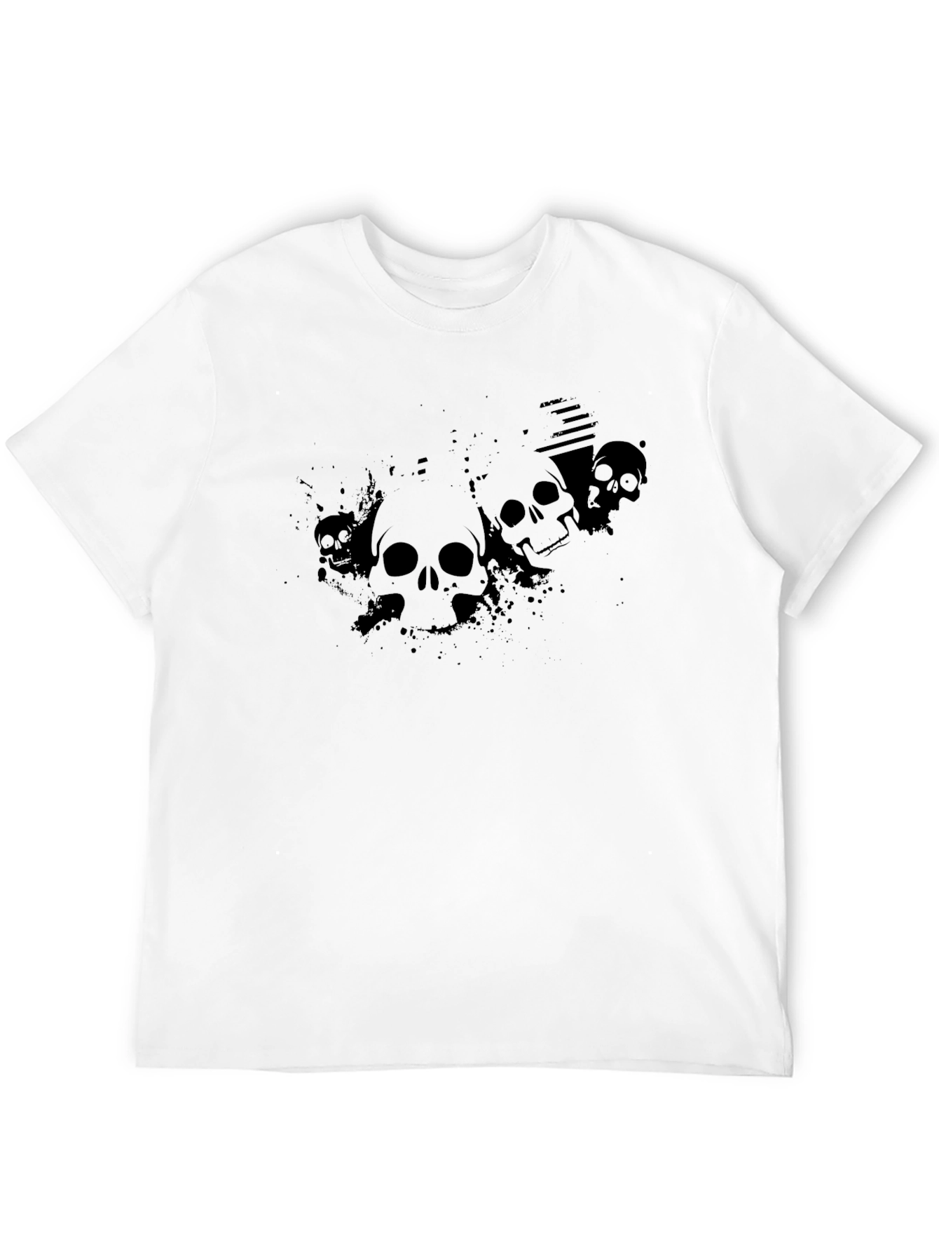 Skull Graphic T-Shirt - Mens Black Tee