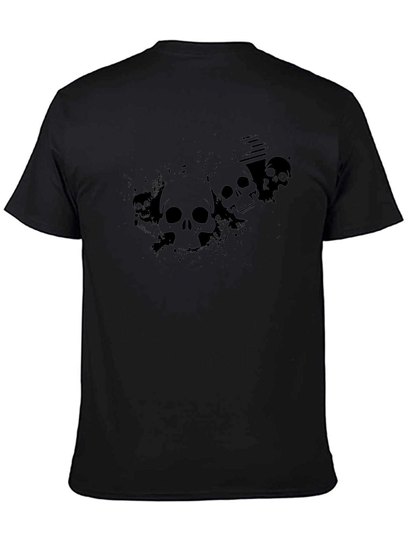 Skull Graphic T-Shirt - Mens Black Tee