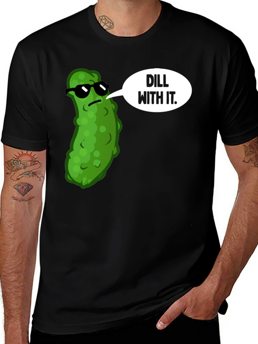 Dill With It Funny Pickle T-Shirt