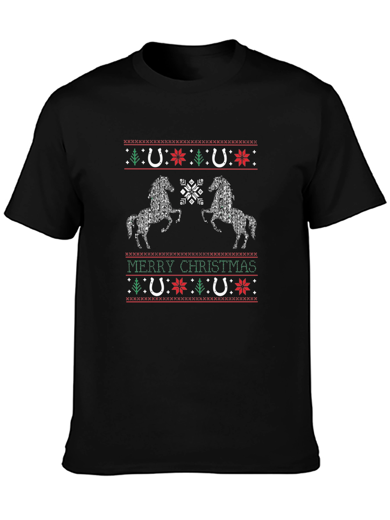 Equestrian Christmas Sweater T-Shirt