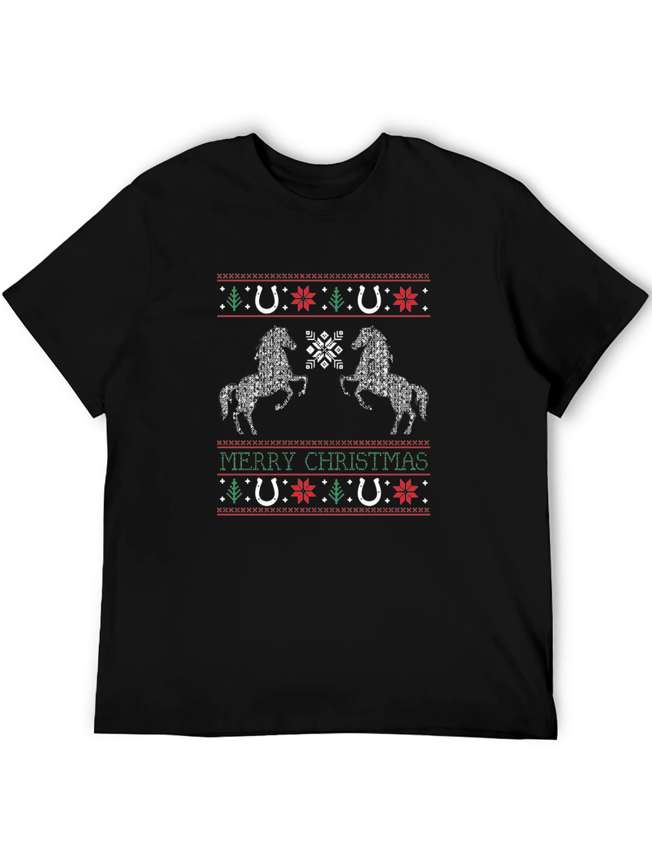 Equestrian Christmas Sweater T-Shirt