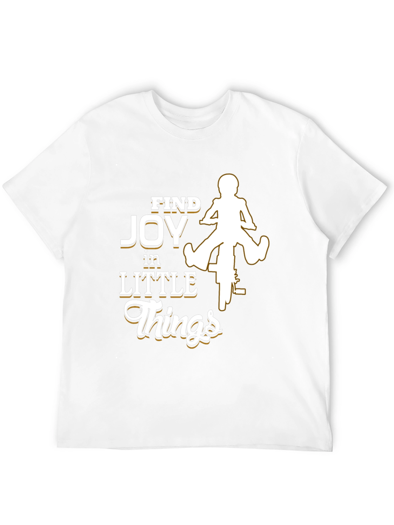 Find Joy in Little Things Black Graphic T-Shirt