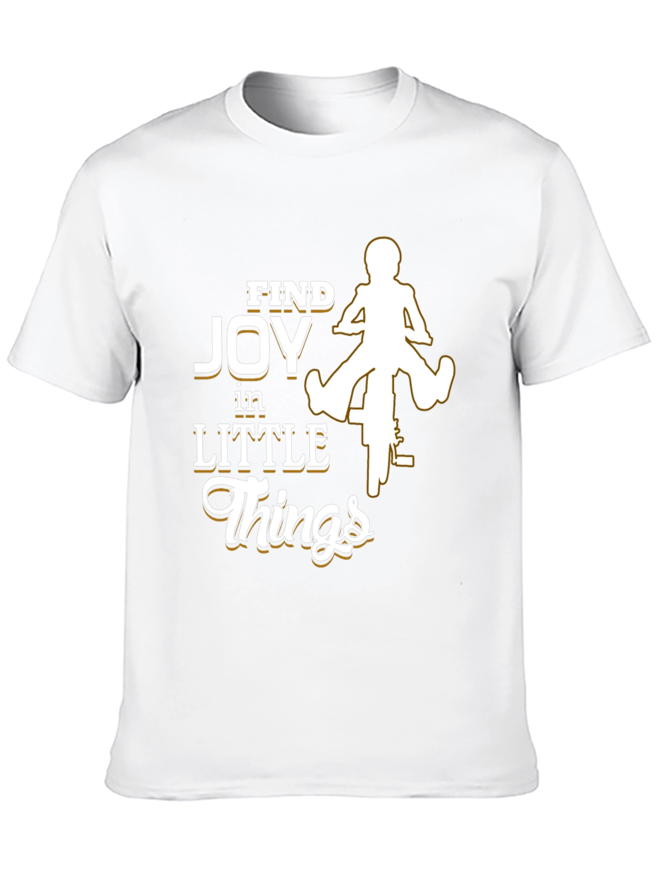 Find Joy in Little Things Black Graphic T-Shirt