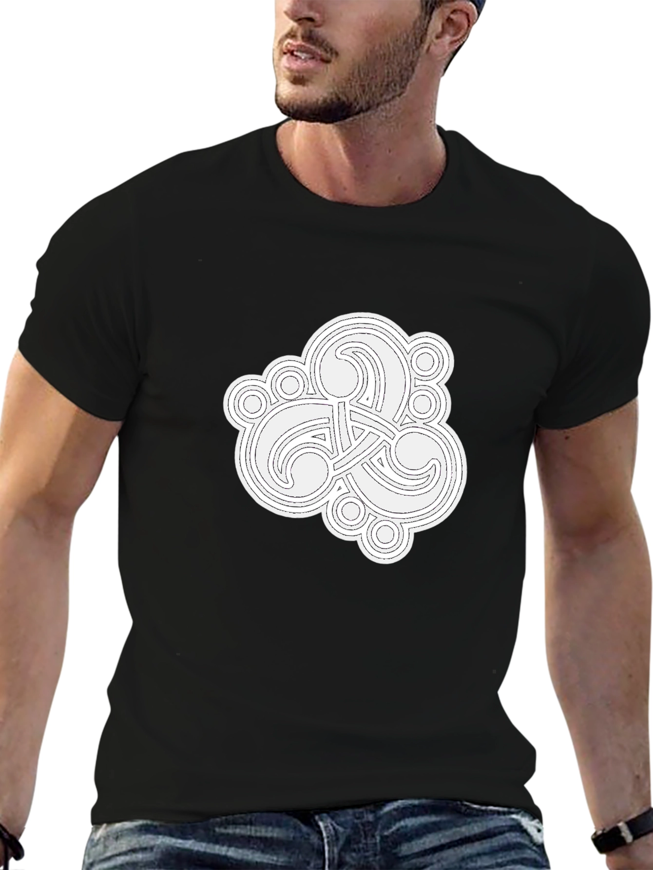 Celtic Knot Graphic Black T-Shirt