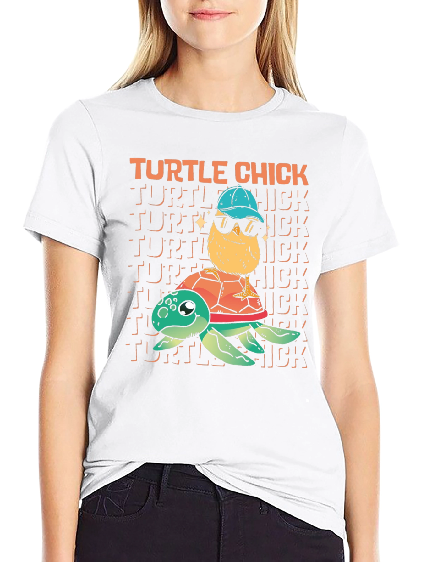 Turtle Chick Graphic T-Shirt