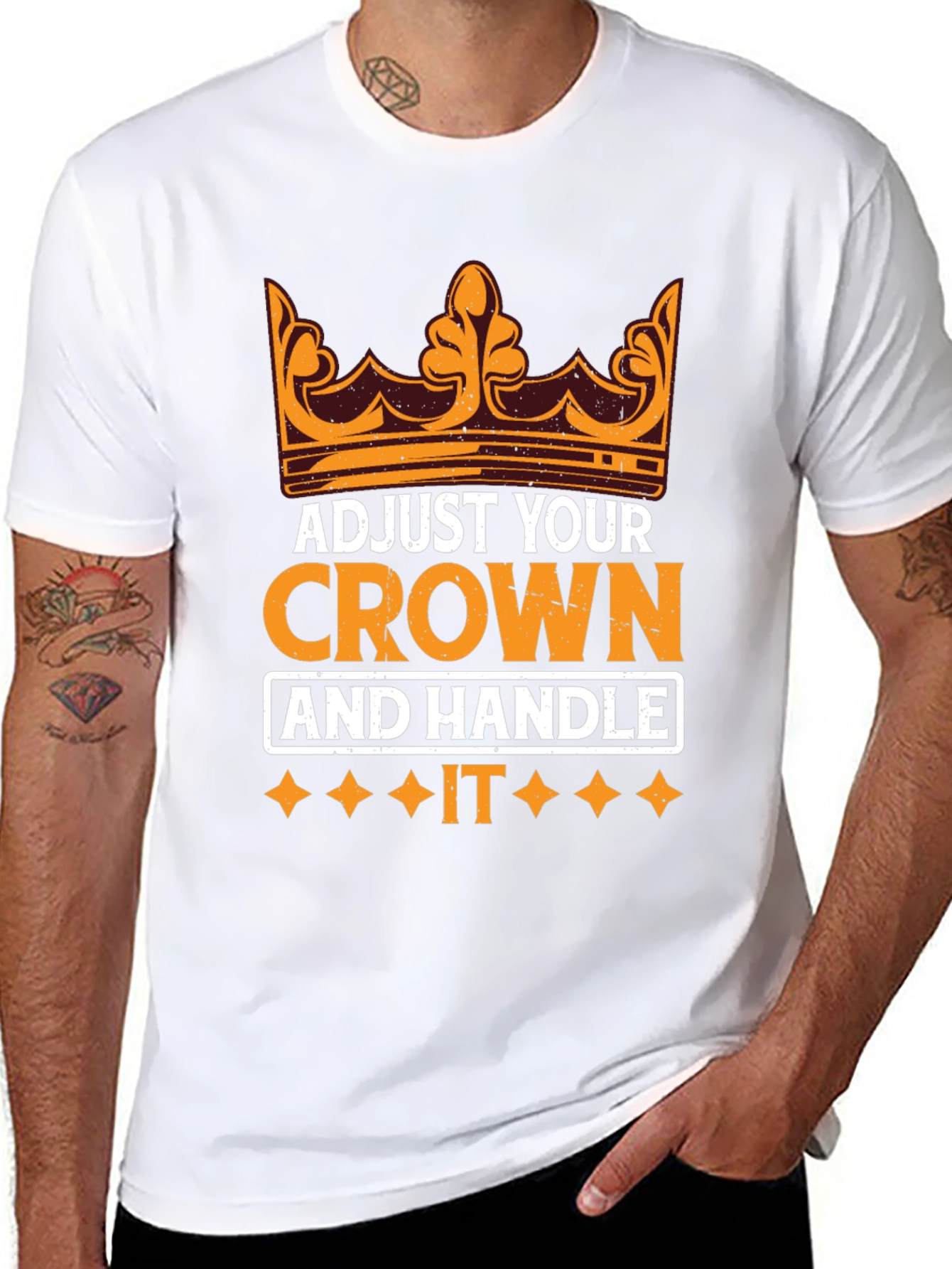 Adjust Your Crown Motivational T-Shirt