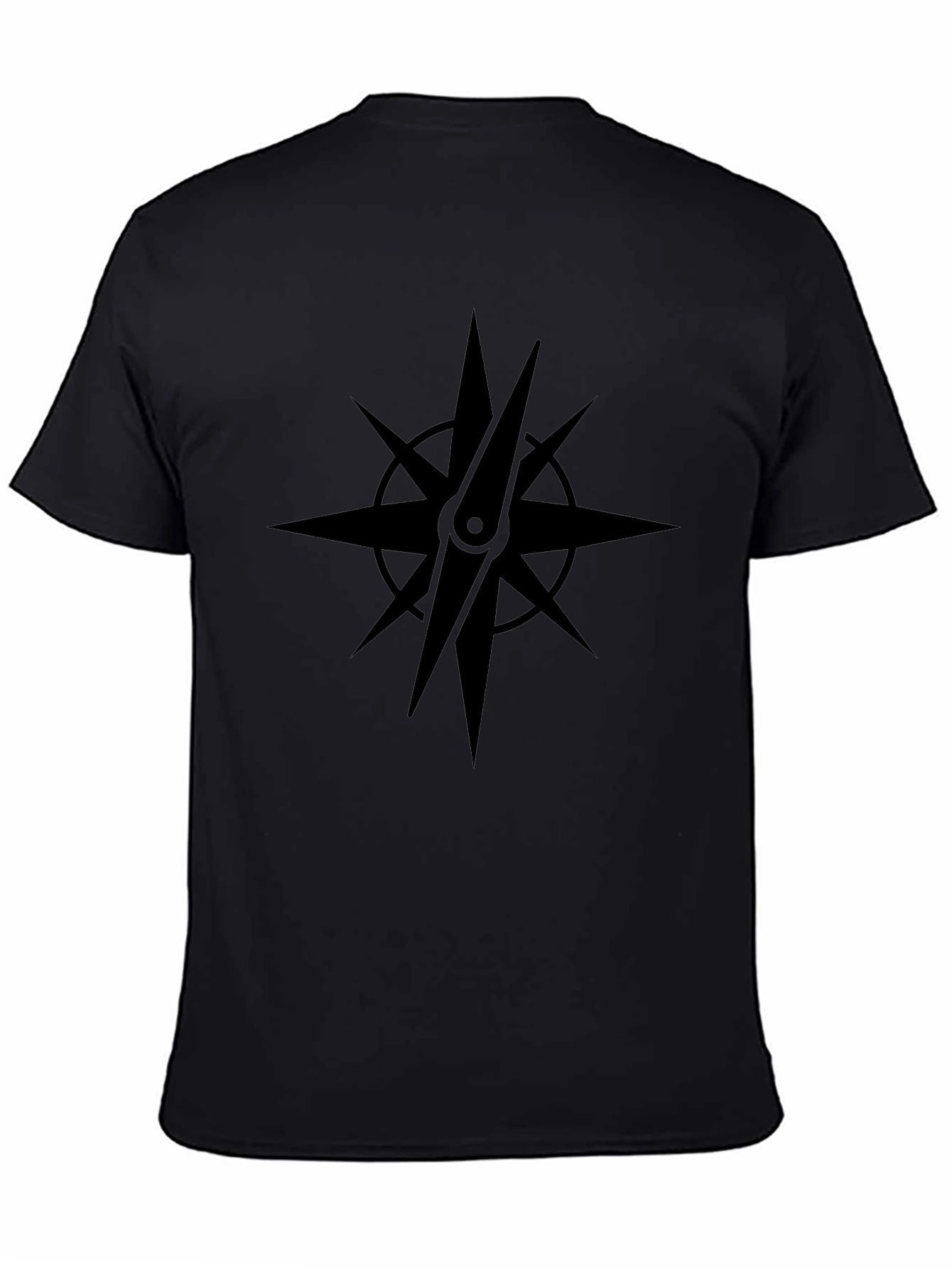 Black Compass Star Graphic T-Shirt