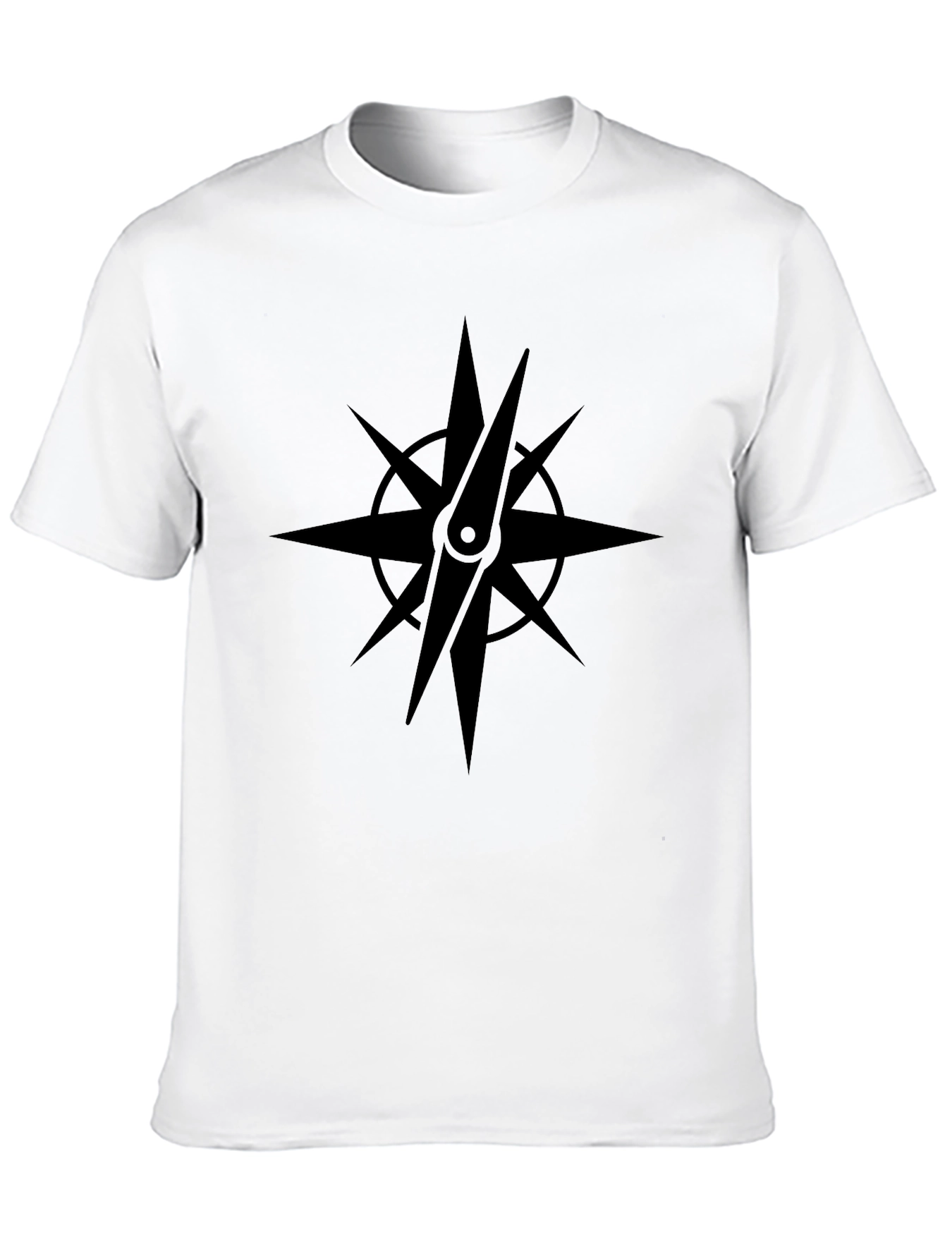 Black Compass Star Graphic T-Shirt