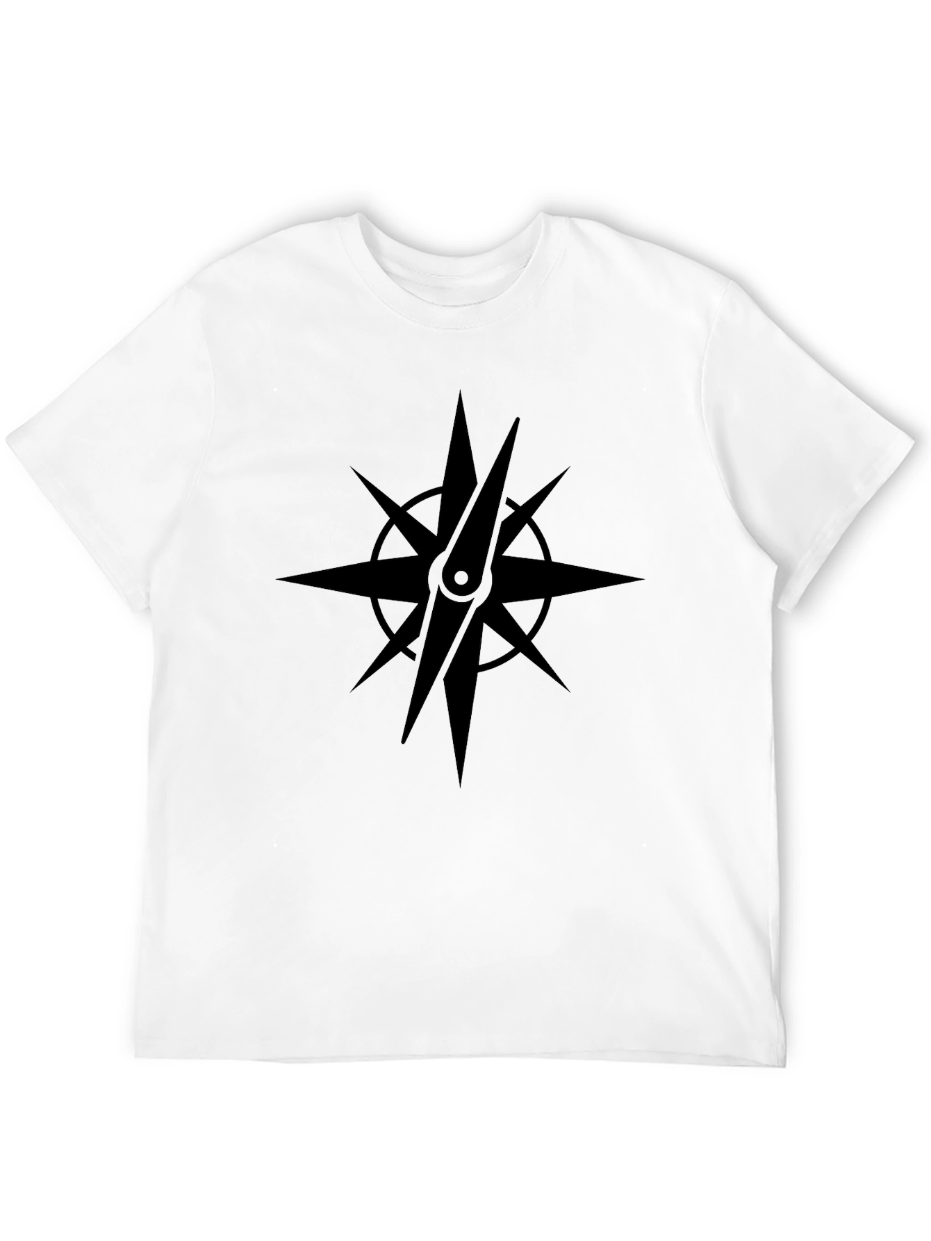 Black Compass Star Graphic T-Shirt