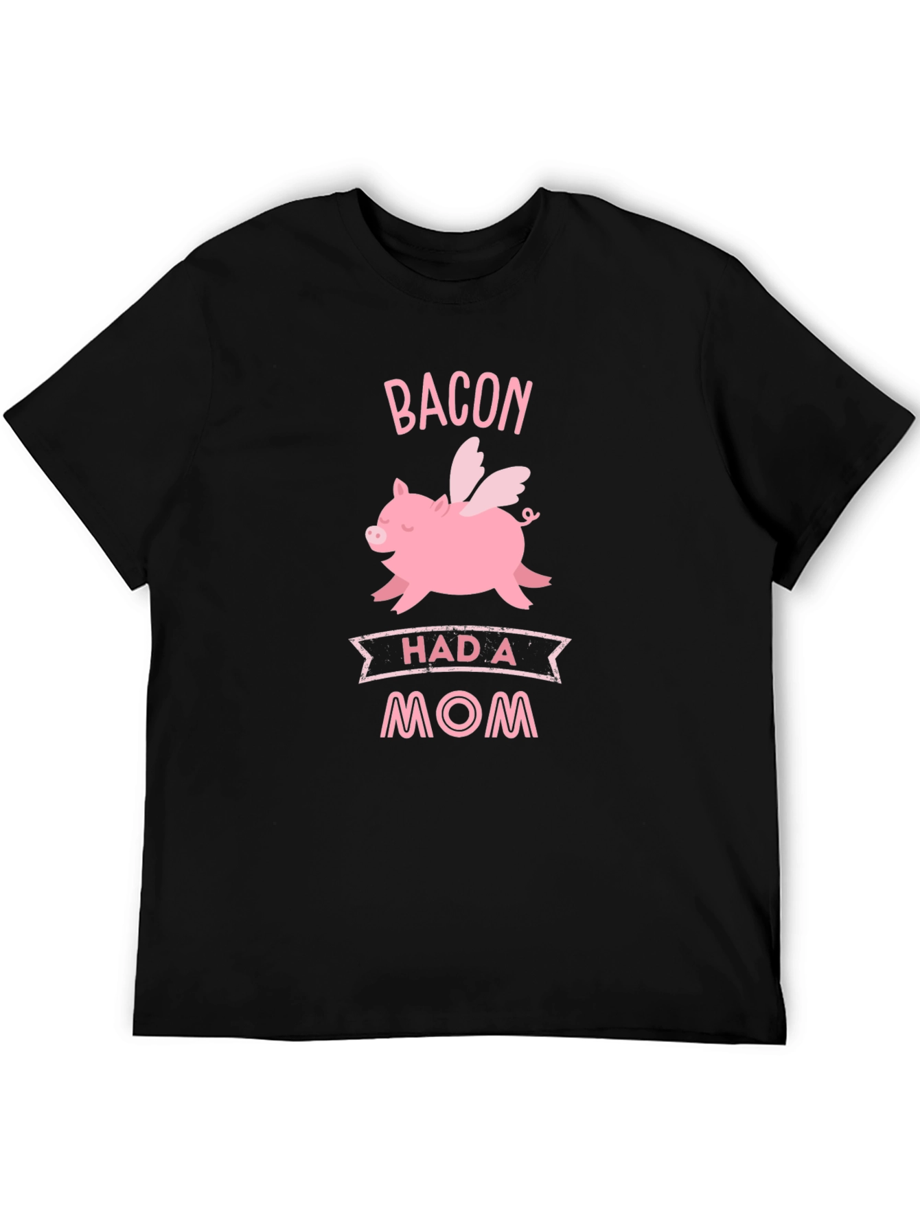 Bacon Had A Mom Graphic T-Shirt