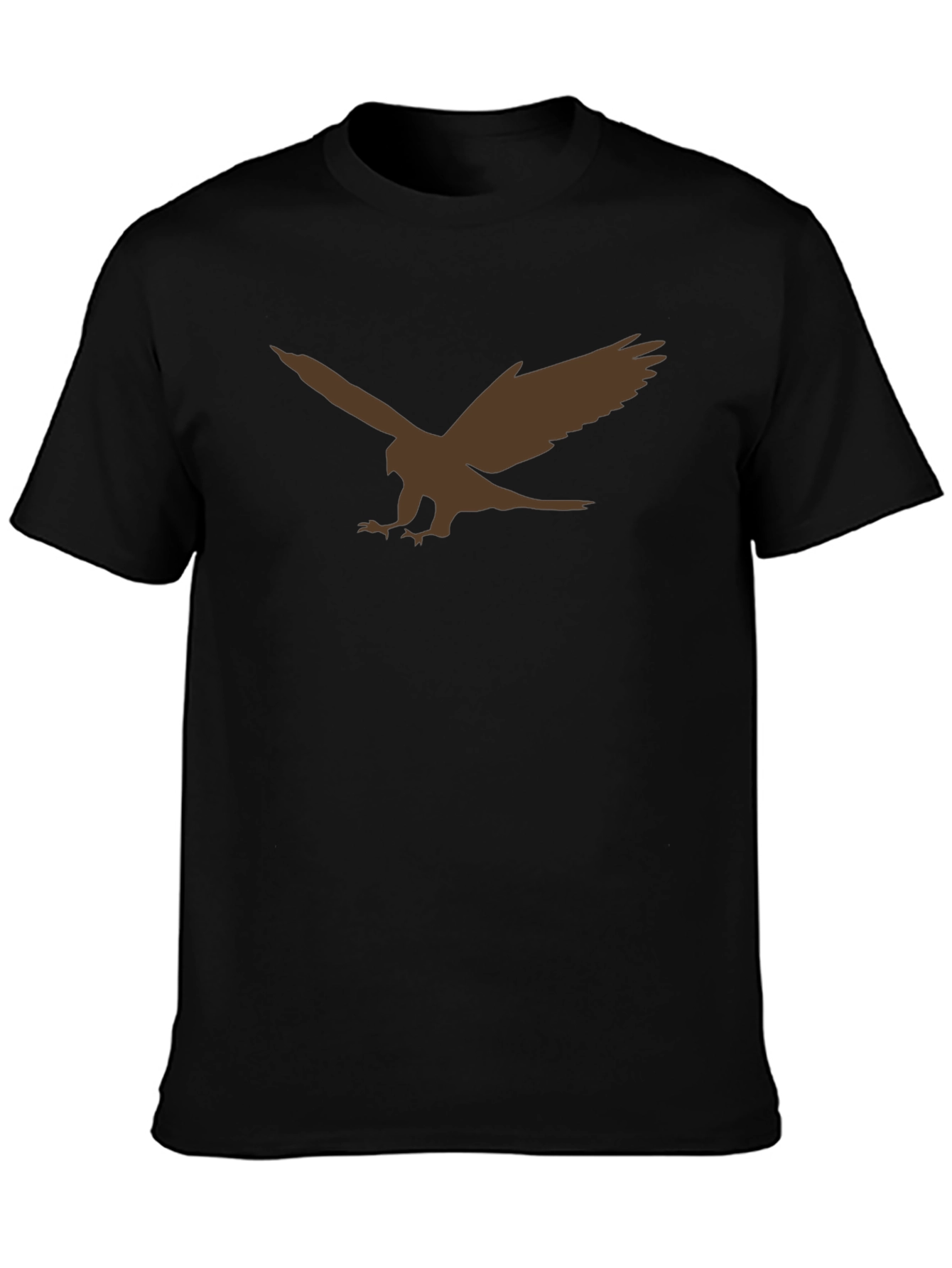 Black T-Shirt with Eagle Graphic